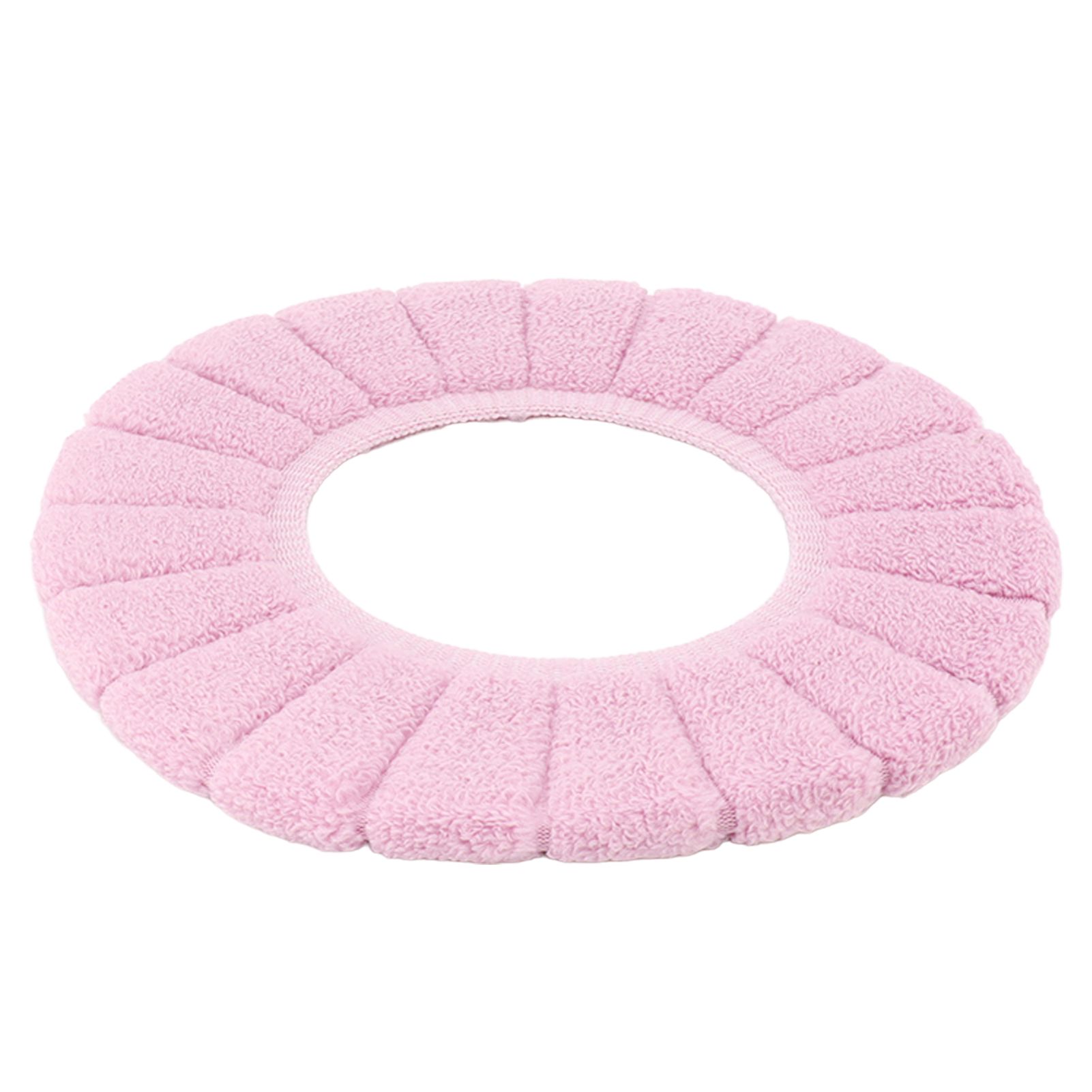 Toilet Seating Cover Warm Soft Comfortable Washable Reusable Non Slip Toilet Seating Pad Replacement Pink - Image 2