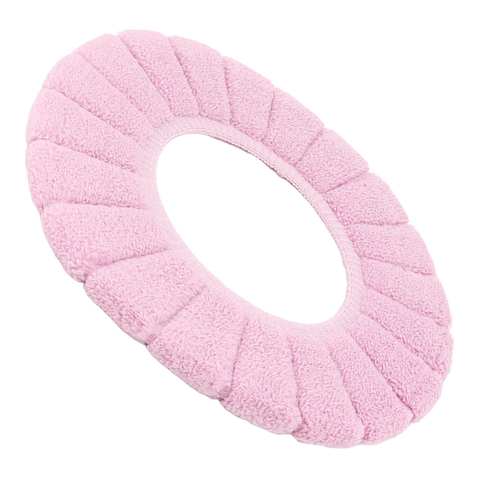 Toilet Seating Cover Warm Soft Comfortable Washable Reusable Non Slip Toilet Seating Pad Replacement Pink - Image 3