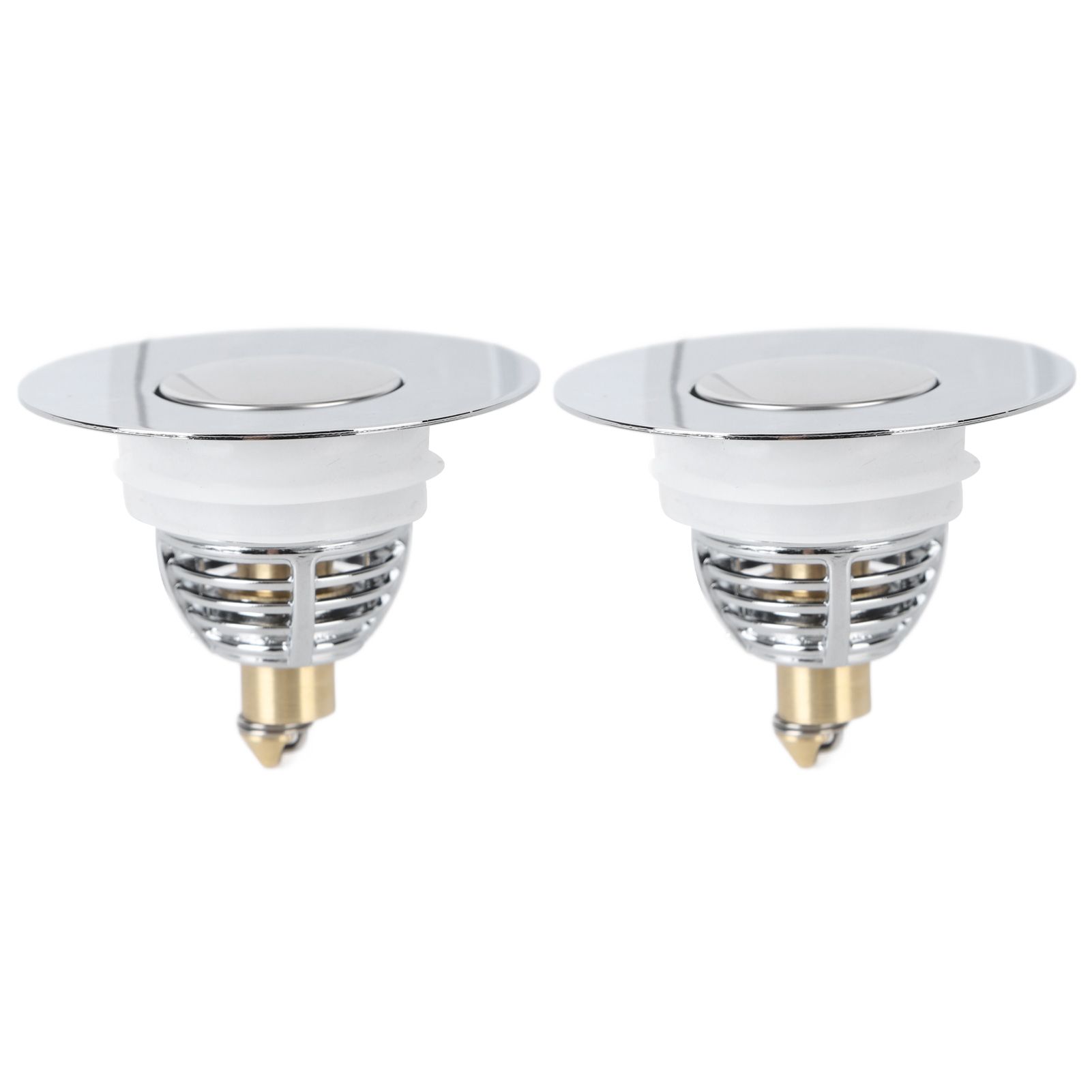 2Pcs Bathroom Sink Stopper Basin Pop Up Sink Drain Strainer Plug for Washbasin Bathroom - Image 2