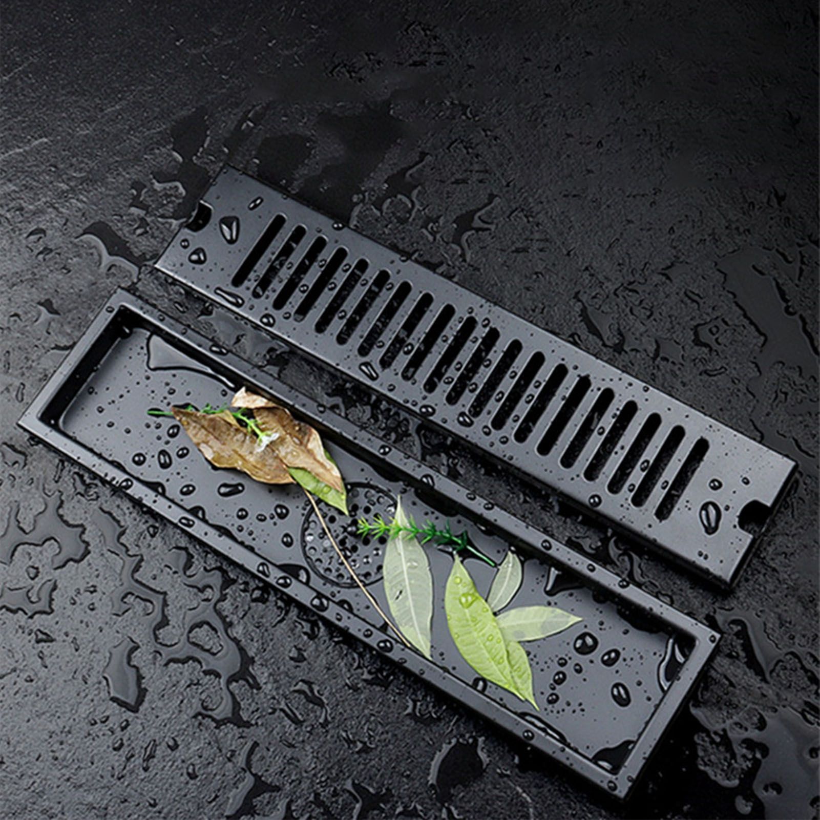 Rectangular Floor Drain 304 Stainless Steel Smooth Surface Fast Drainage Deodorant Shower Linear Drain for Home - Image 5