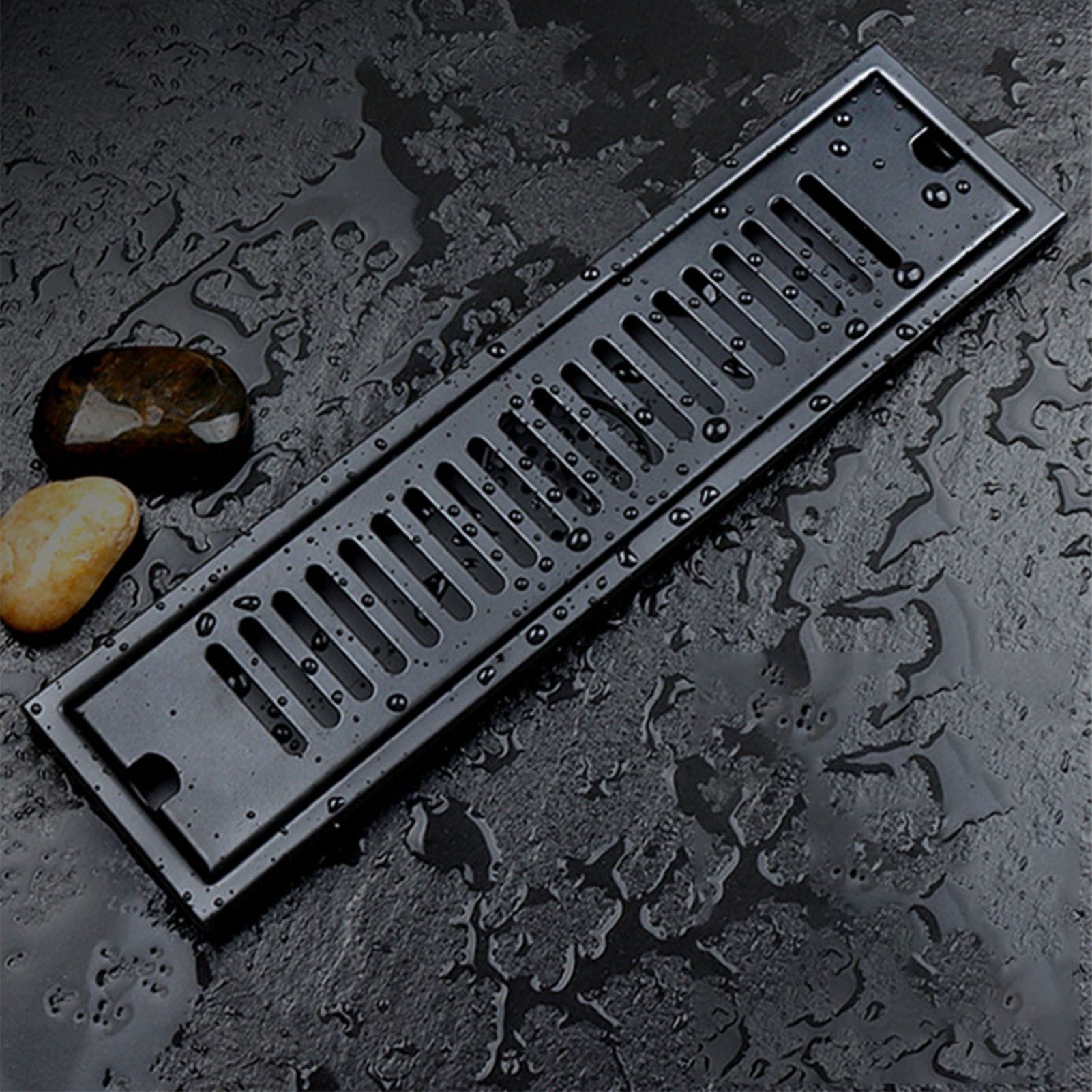 Rectangular Floor Drain 304 Stainless Steel Smooth Surface Fast Drainage Deodorant Shower Linear Drain for Home - Image 6