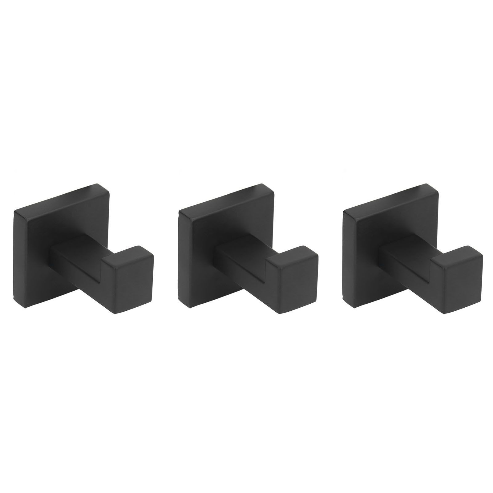 3PCS Wall Mounting Hooks with Screws Stainless Steel Clothes Hook for Hanging Coat Towel - Image 2