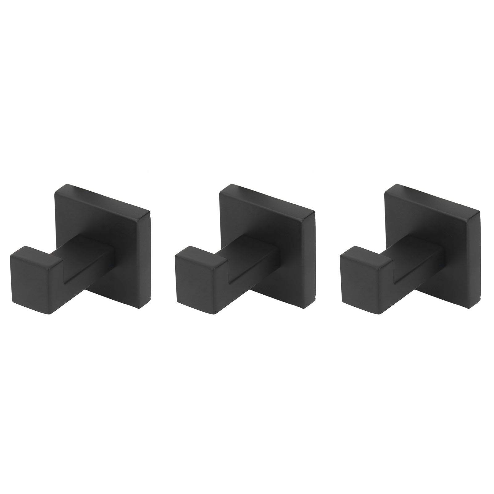 3PCS Wall Mounting Hooks with Screws Stainless Steel Clothes Hook for Hanging Coat Towel - Image 4