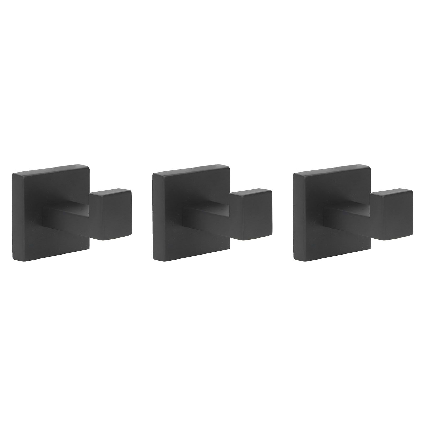 3PCS Wall Mounting Hooks with Screws Stainless Steel Clothes Hook for Hanging Coat Towel - Image 6
