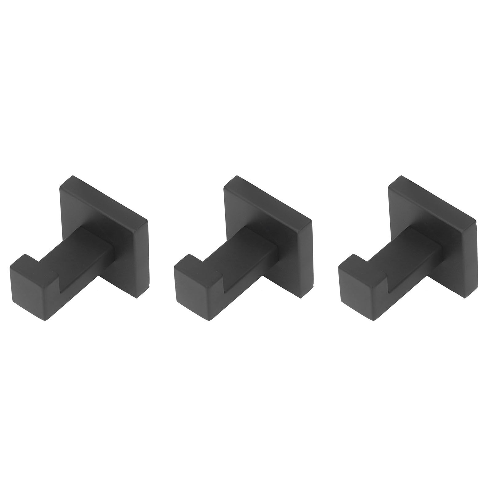3PCS Wall Mounting Hooks with Screws Stainless Steel Clothes Hook for Hanging Coat Towel - Image 7