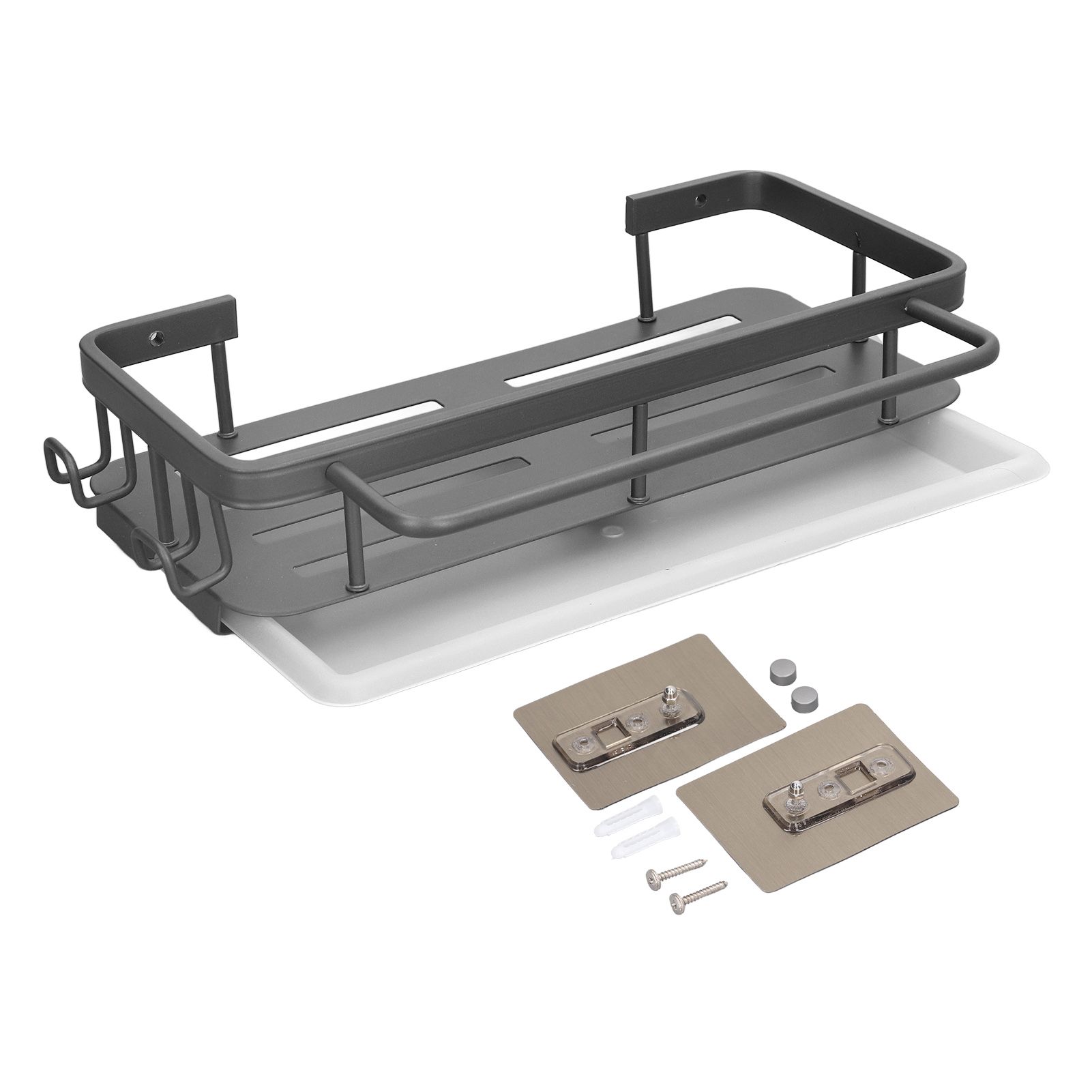 Kitchen Wall Mounted Sink Shelf Punching Free Rustproof Over Sink Dish Drying Rack for Home - Image 1