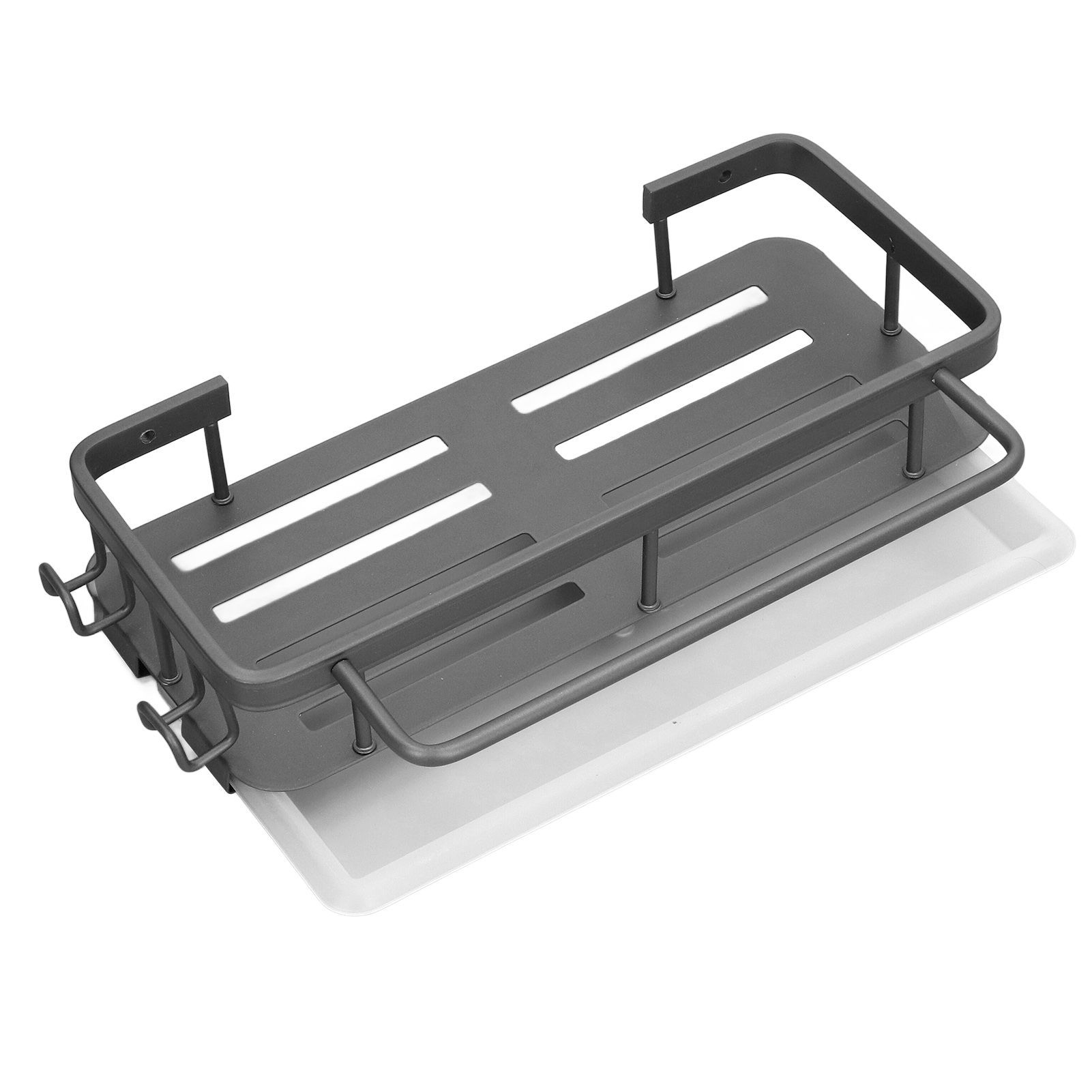 Kitchen Wall Mounted Sink Shelf Punching Free Rustproof Over Sink Dish Drying Rack for Home - Image 6