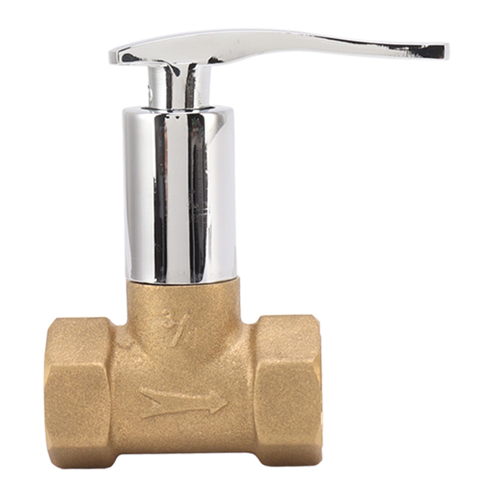 Water Stop Valve 3/4in Concealed Ceramic Brass Electroplated Water Valve for Kitchen Bathroom - Image 7
