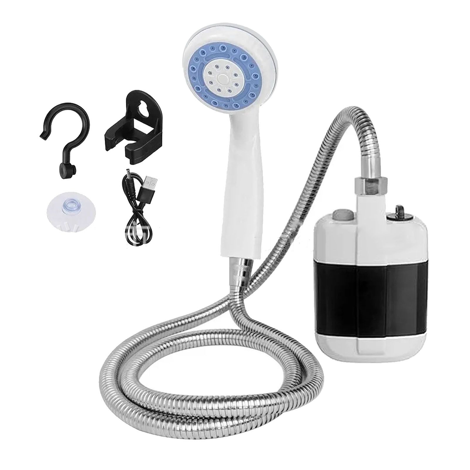 Portable Shower ABS Electric Battery Powered Camping Shower Pump for Outdoor Use - Image 1