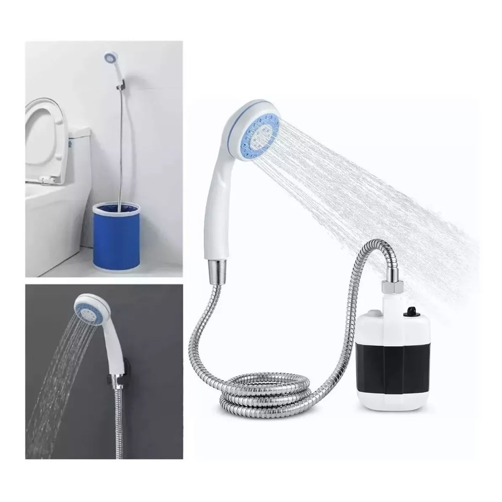 Portable Shower ABS Electric Battery Powered Camping Shower Pump for Outdoor Use - Image 5