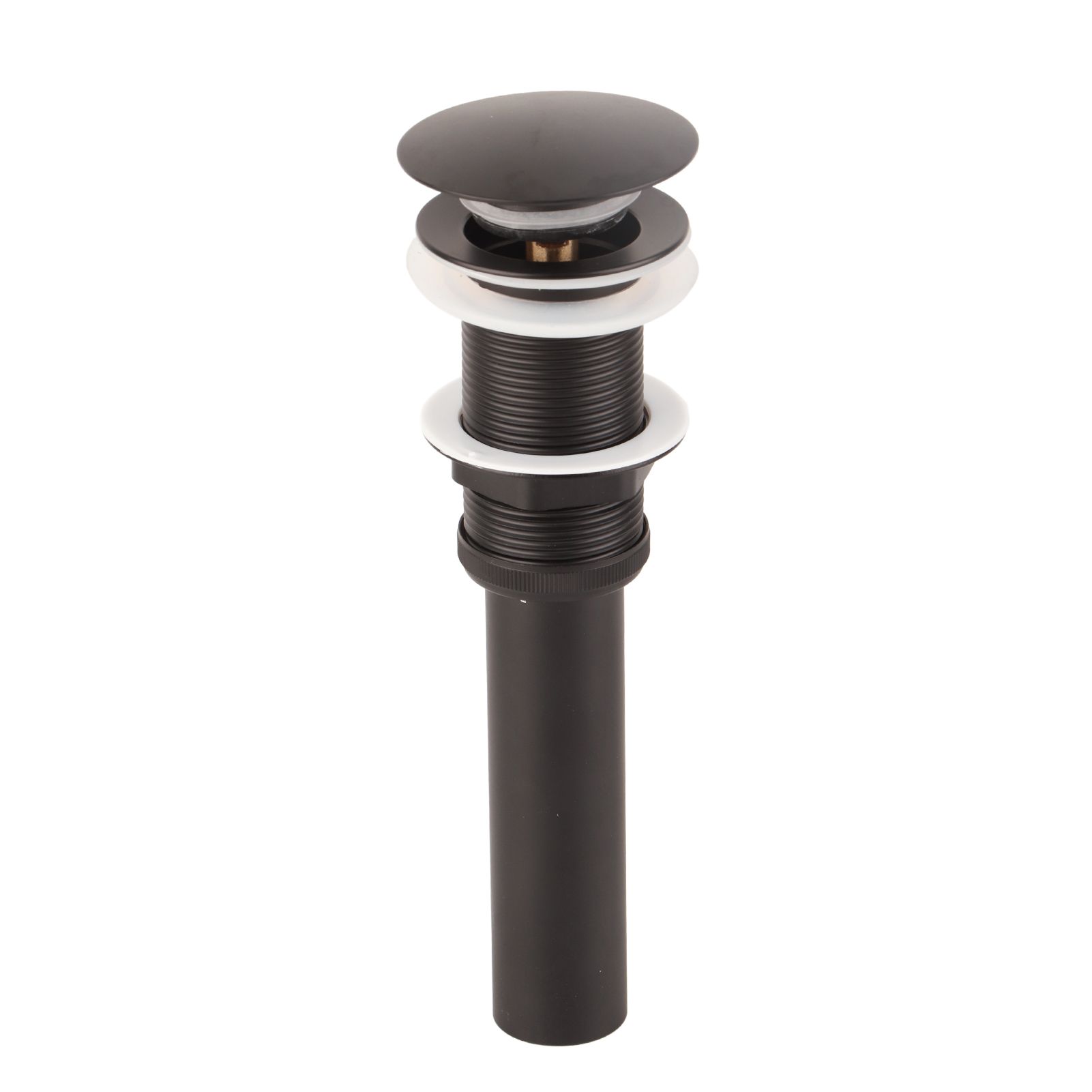Stainless Steel Bathroom Sink Drain Rustproof Anti Clog Pop Up Drain Stopper Matte Black - Image 3