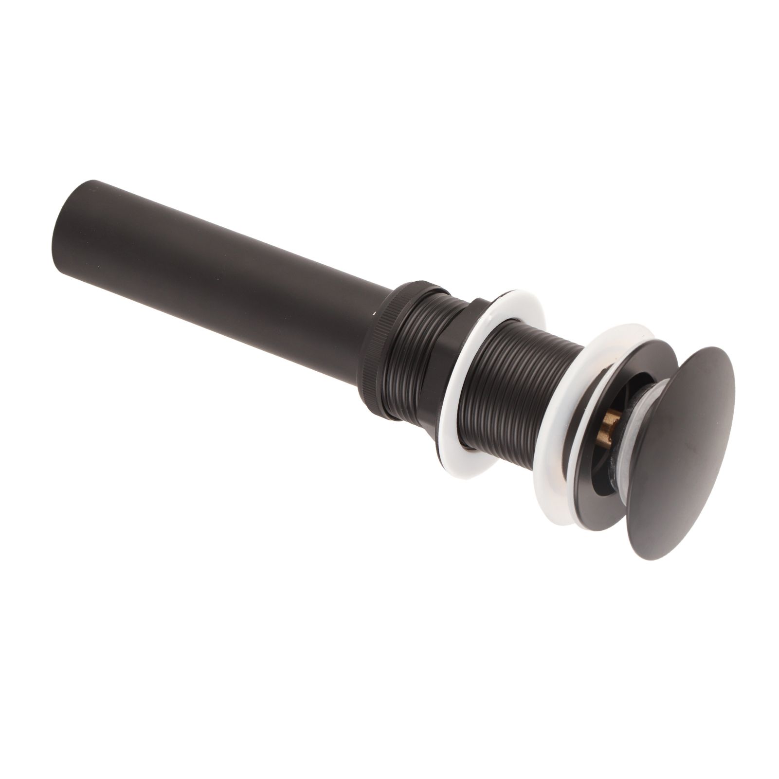 Stainless Steel Bathroom Sink Drain Rustproof Anti Clog Pop Up Drain Stopper Matte Black - Image 5