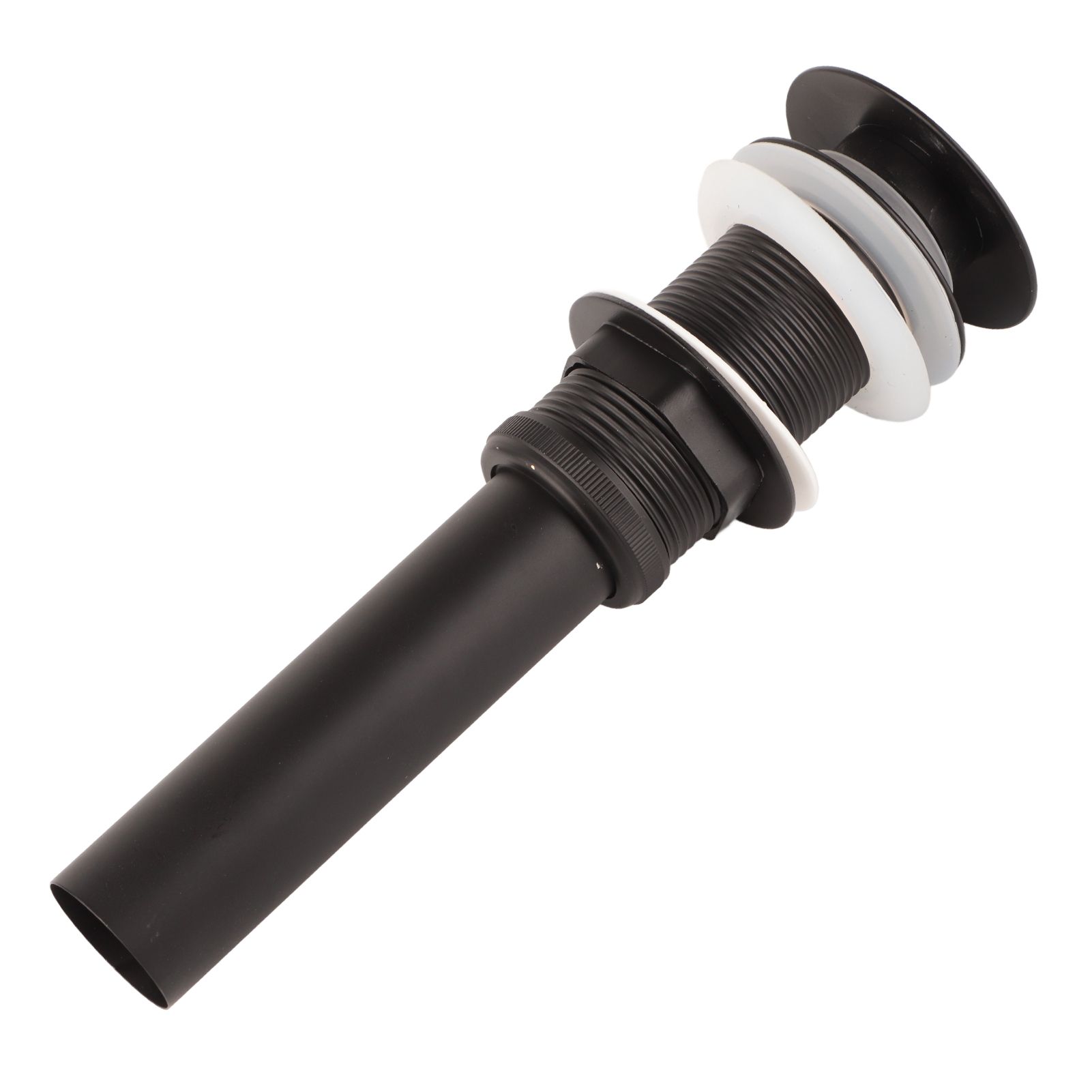 Stainless Steel Bathroom Sink Drain Rustproof Anti Clog Pop Up Drain Stopper Matte Black - Image 7