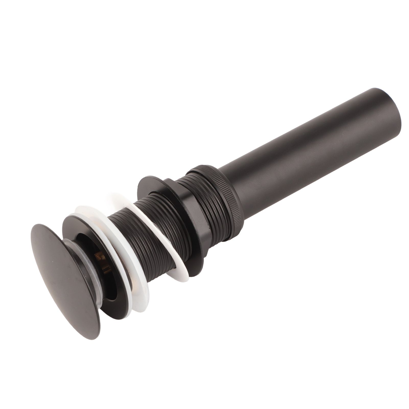 Stainless Steel Bathroom Sink Drain Rustproof Anti Clog Pop Up Drain Stopper Matte Black - Image 8