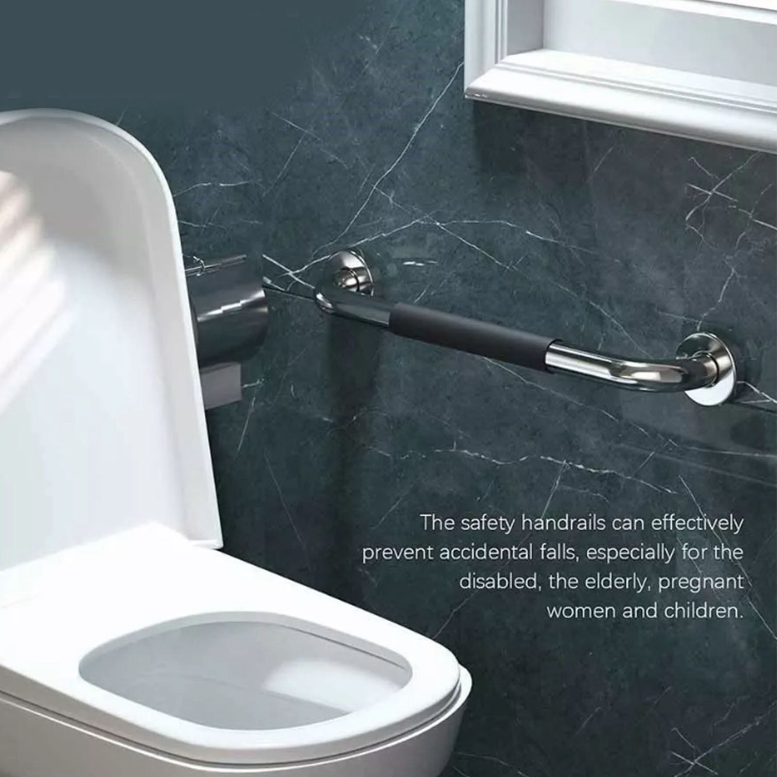 Safety Grab Bars Thickening 304 Stainless Steel Waterproof Slip Resistant Shower Handle for Bathroom - Image 7
