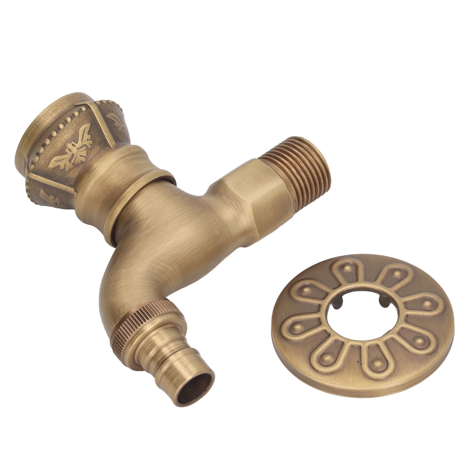 Antique Brass Faucet Bathroom Sink Faucet Cold Hot Water Tap Home Decoration for Basin - Image 2