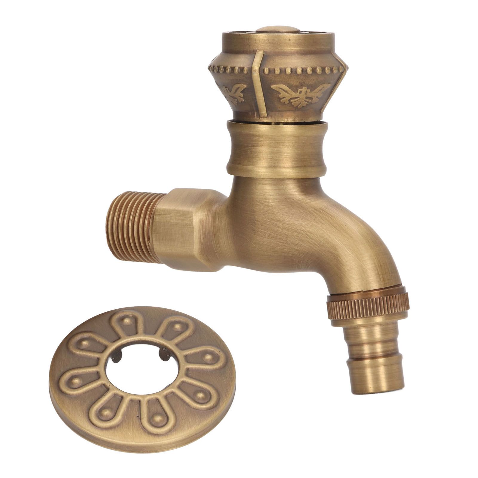Antique Brass Faucet Bathroom Sink Faucet Cold Hot Water Tap Home Decoration for Basin - Image 3