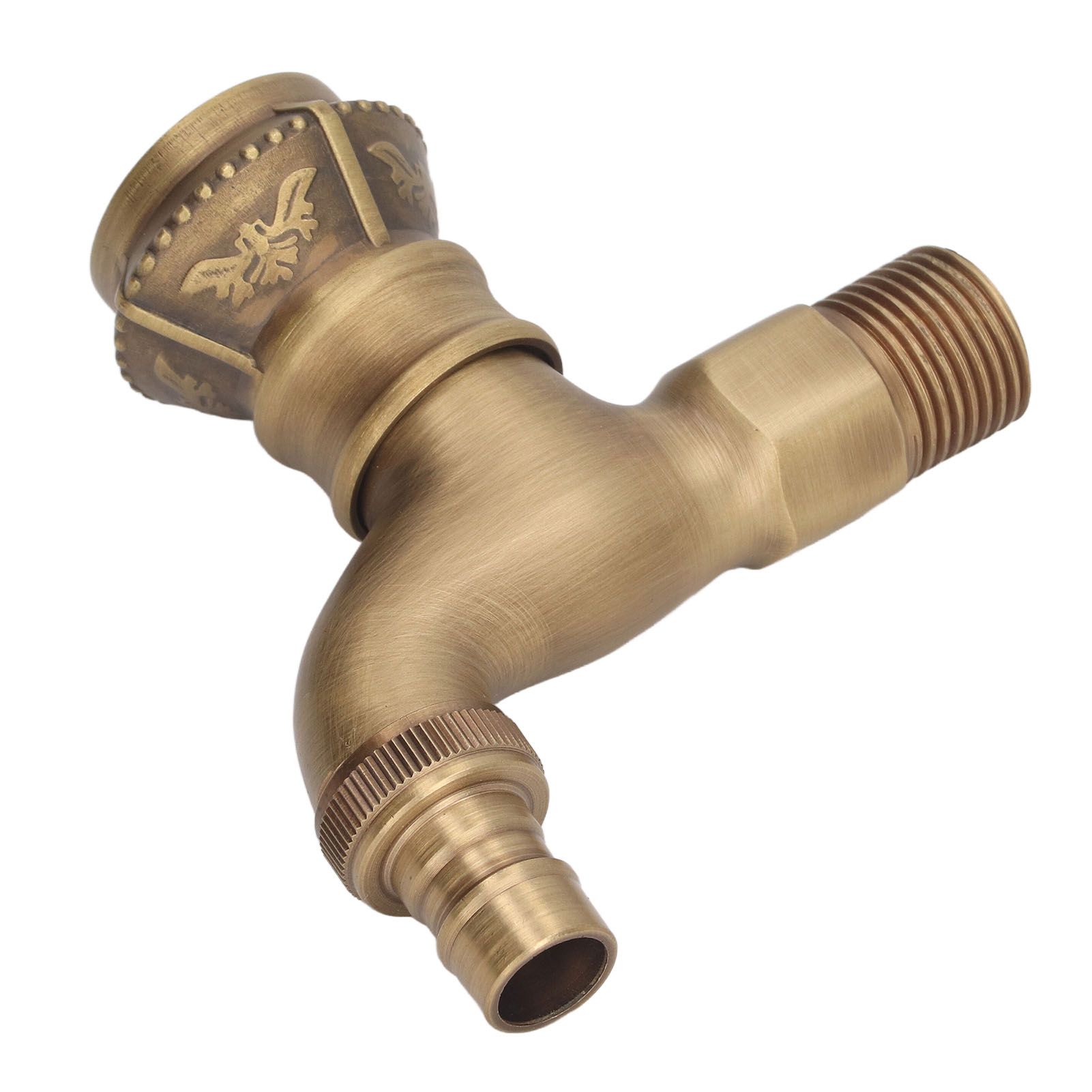 Antique Brass Faucet Bathroom Sink Faucet Cold Hot Water Tap Home Decoration for Basin - Image 4