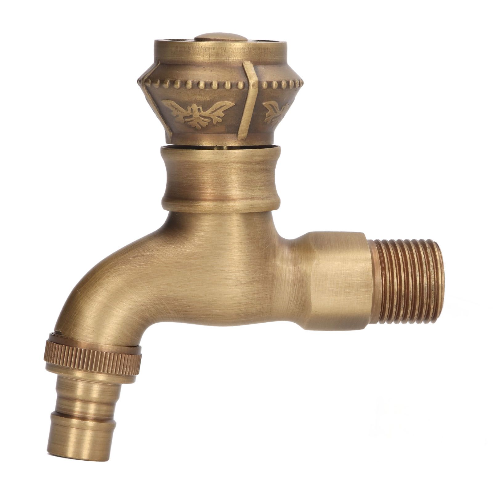 Antique Brass Faucet Bathroom Sink Faucet Cold Hot Water Tap Home Decoration for Basin - Image 8