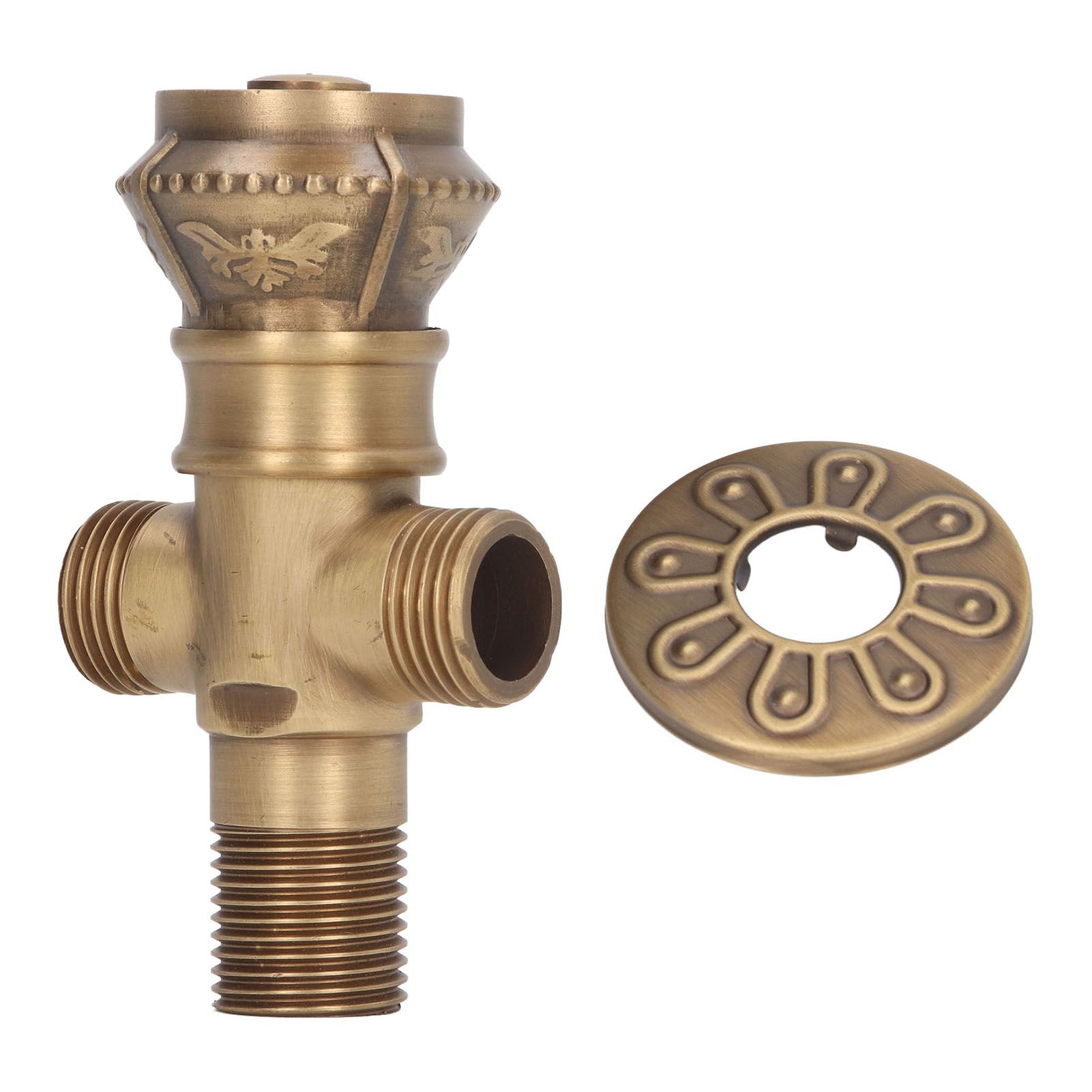 Angle Valve European Antique Style Cold Hot Water Faucet Turn Angle Water Stop Valve for Kitchen Bathroom - Image 1