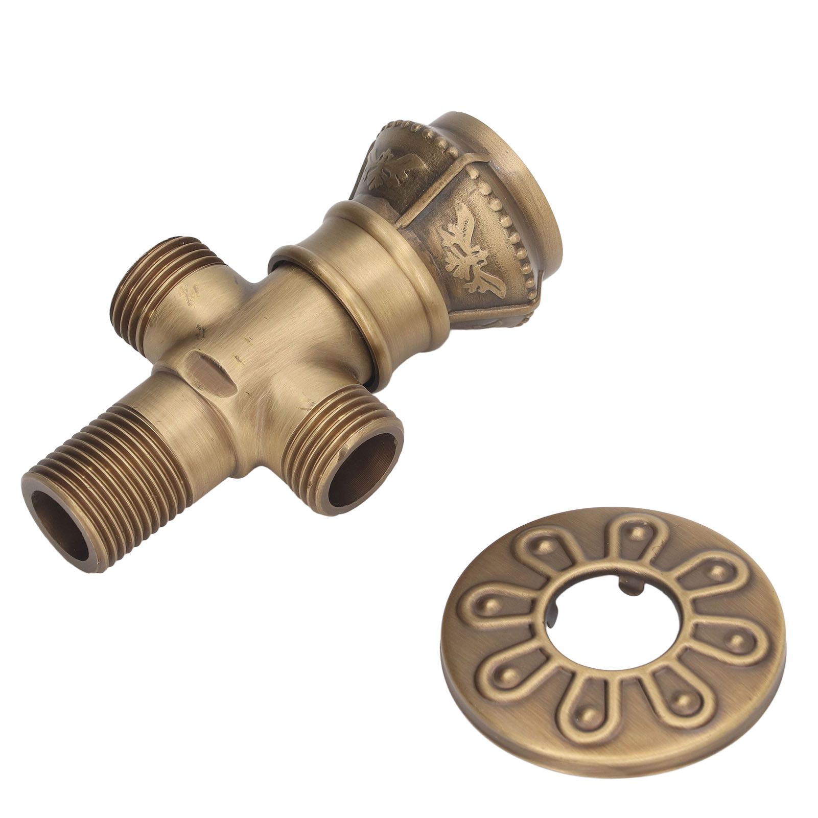 Angle Valve European Antique Style Cold Hot Water Faucet Turn Angle Water Stop Valve for Kitchen Bathroom - Image 4