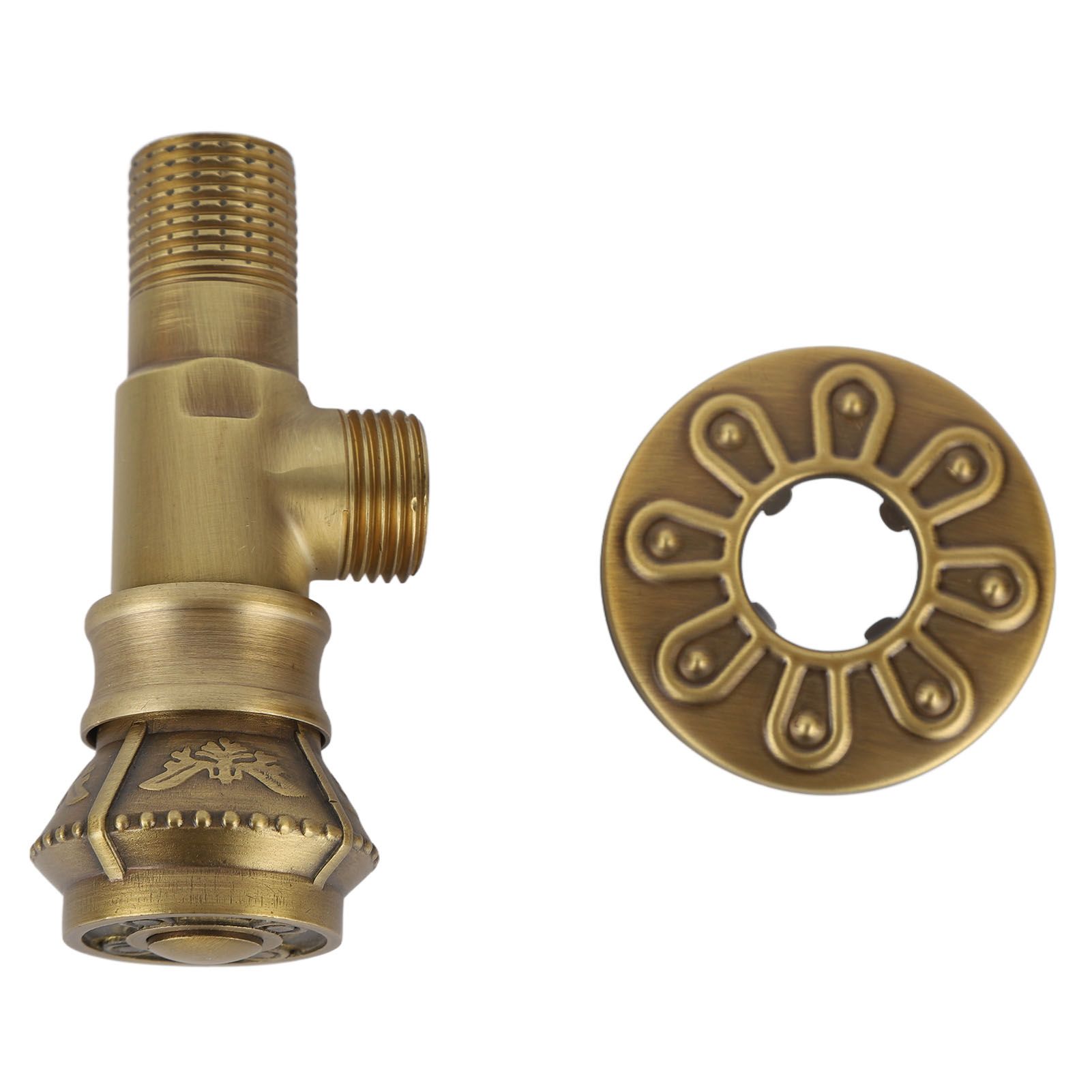 Angle Valve Vintage European Style Brass Cold Hot Water Stop Valve for Water Sink Bathroom Toilet Kitchen - Image 2