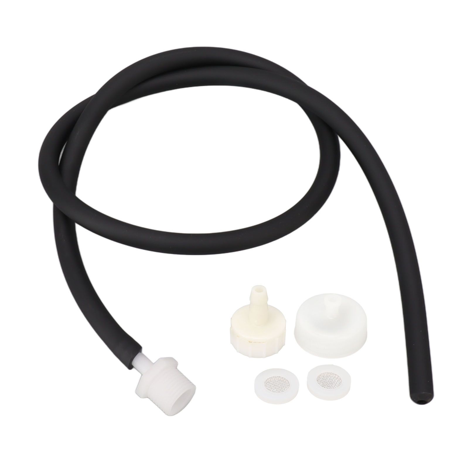 Enema Kit Portable Reusable Silicone Shower Enema Tube for Cleaning Anal Colon and Vagina Black 50cm/19.7in - Image 1