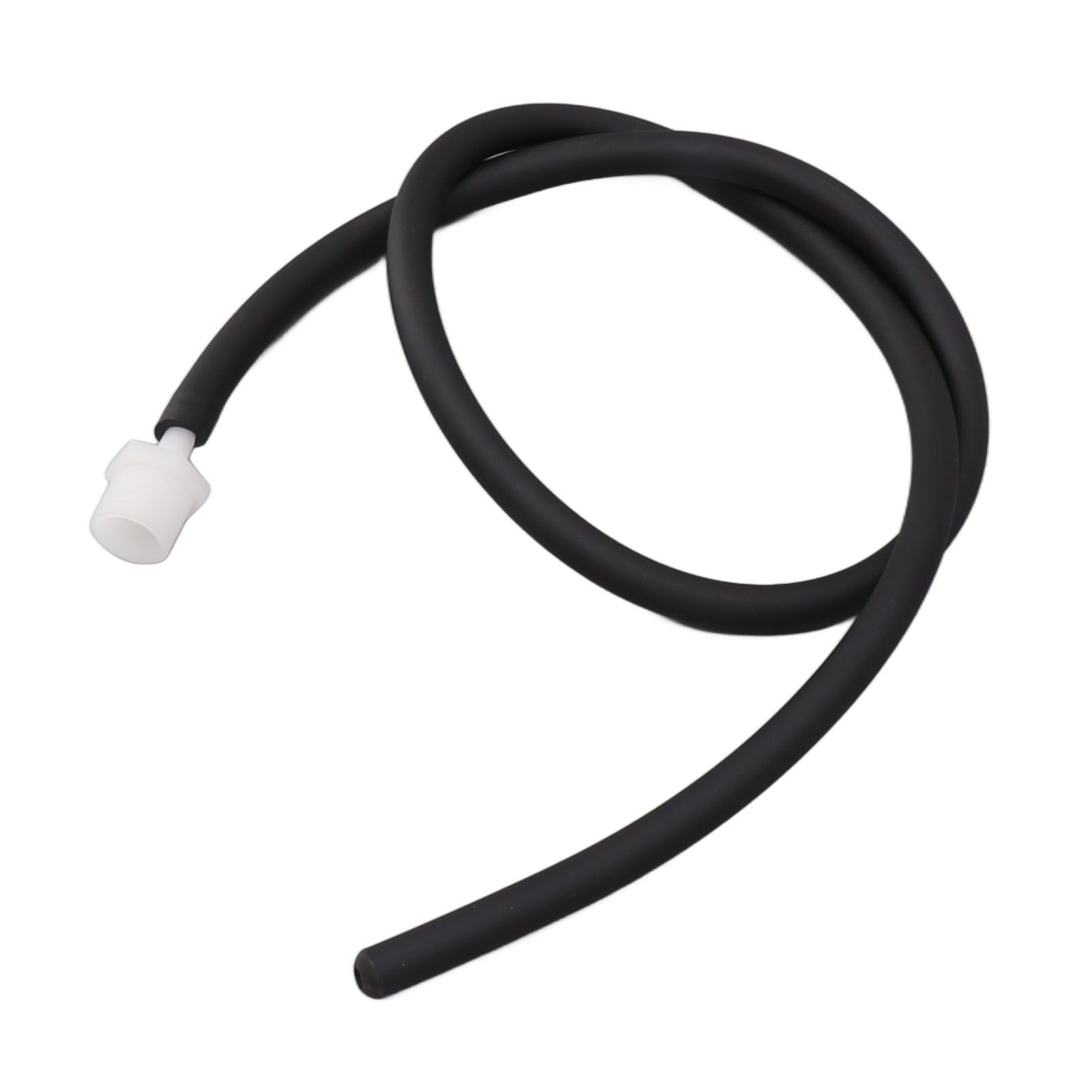 Enema Kit Portable Reusable Silicone Shower Enema Tube for Cleaning Anal Colon and Vagina Black 50cm/19.7in - Image 2