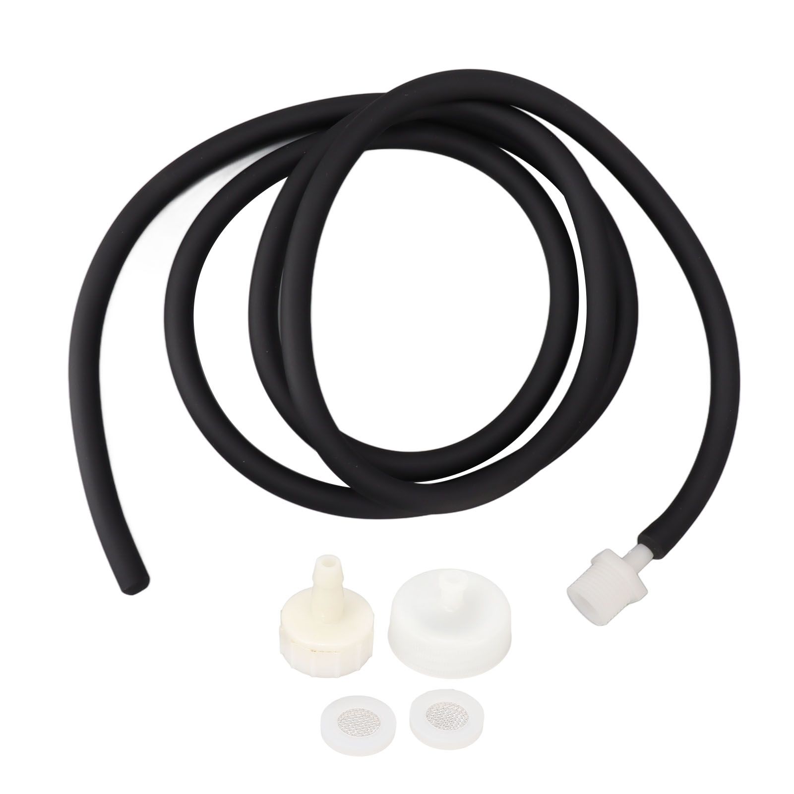 Enema Kit Portable Reusable Silicone Shower Enema Tube for Cleaning Anal Colon and Vagina Black 150cm/59.1in - Image 1