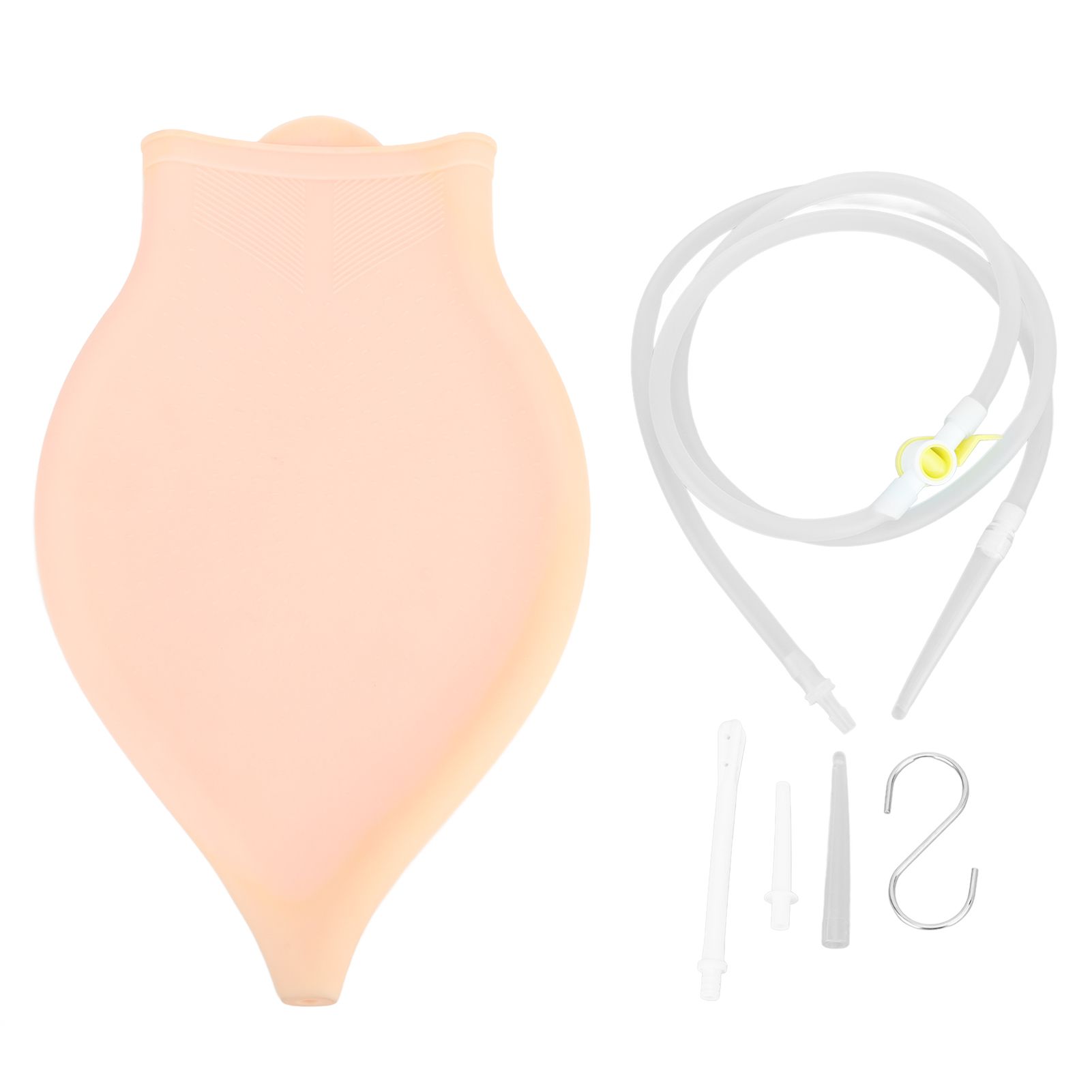 Enema Bag Silicone 3L Eco Friendly Reusable Soft Easy To Clean Home Silicone Enema for Men Women - Image 1