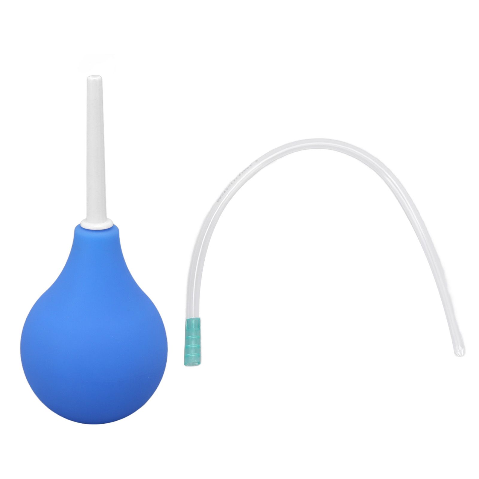 Enema Bulb Kit Silicone Douche Bulb with Single Use Hose Women Enemator Astriction Anal Cleaner Blue 89ml - Image 1