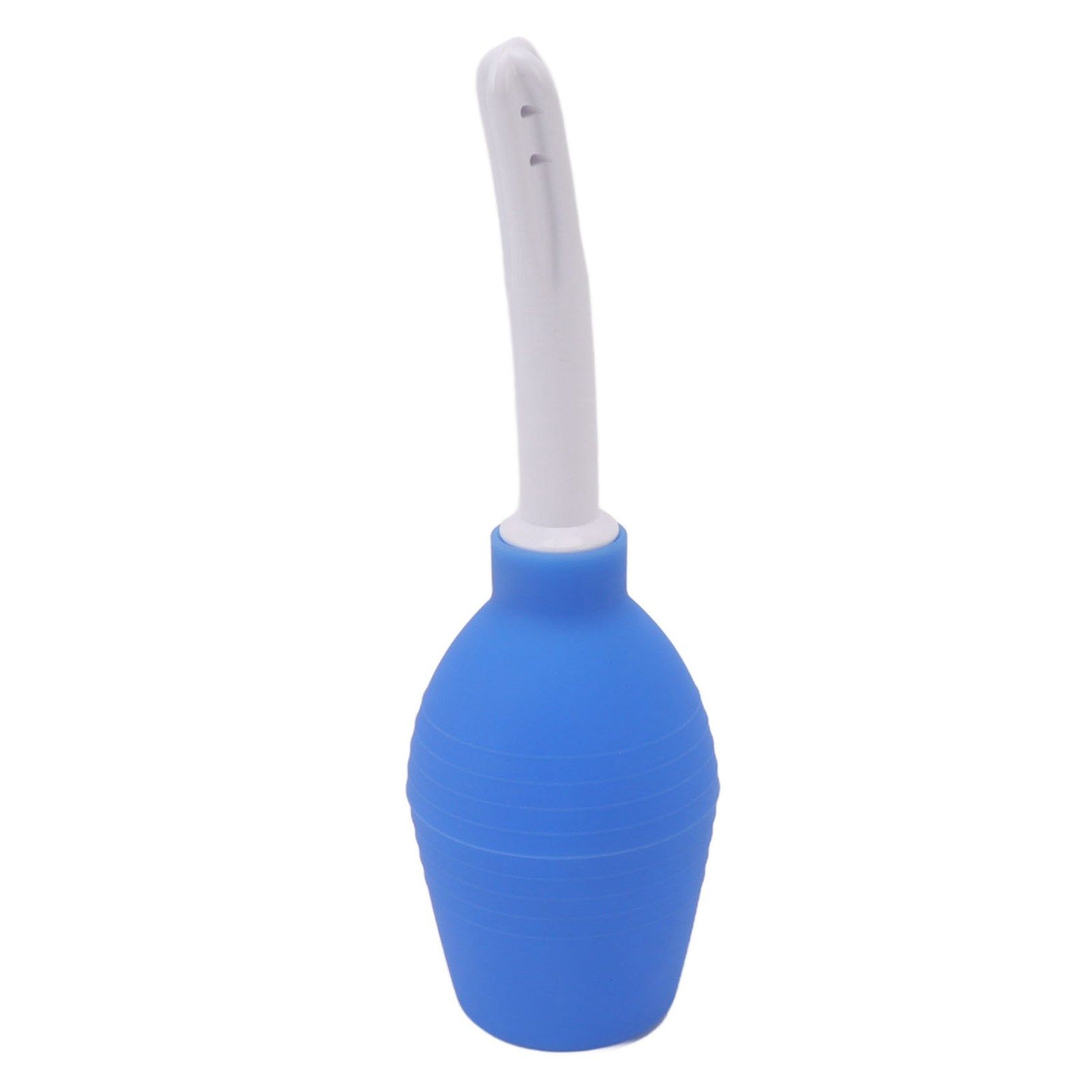 Enema Bulb Kit Silicone Reusable Anal Douche Vaginal Cleaner for Women and Men Hygienic 310ml Blue - Image 2