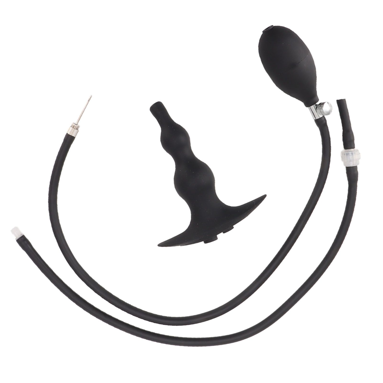 Silicone Enema Bulb Kit Inflatable Soft Flexible Clean Anal Douche Enema Kit for Women Men Beginner Health Style 2 Anti Backflow - Image 7