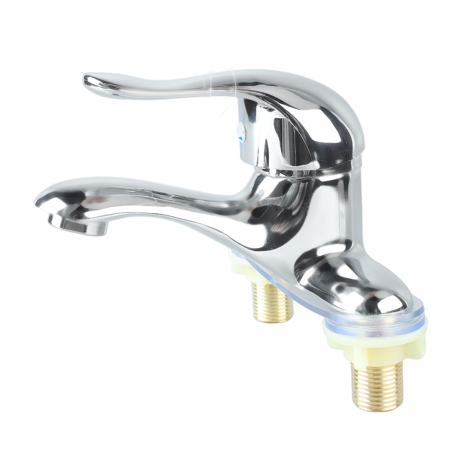 Bathroom Sink Faucet Zinc Alloy 2 Hole Single Handle Hot and Cold Water Mixer Tap for Home Hotel - Image 2