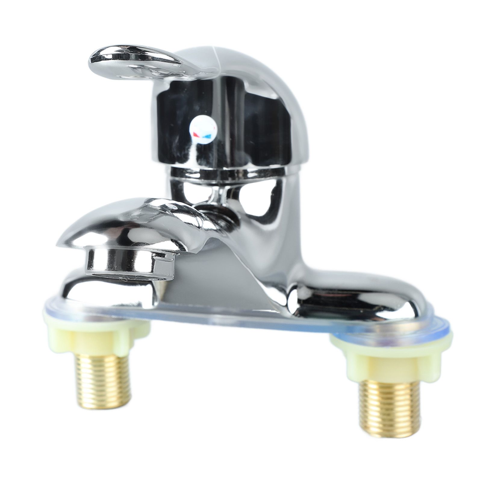 Bathroom Sink Faucet Zinc Alloy 2 Hole Single Handle Hot and Cold Water Mixer Tap for Home Hotel - Image 3