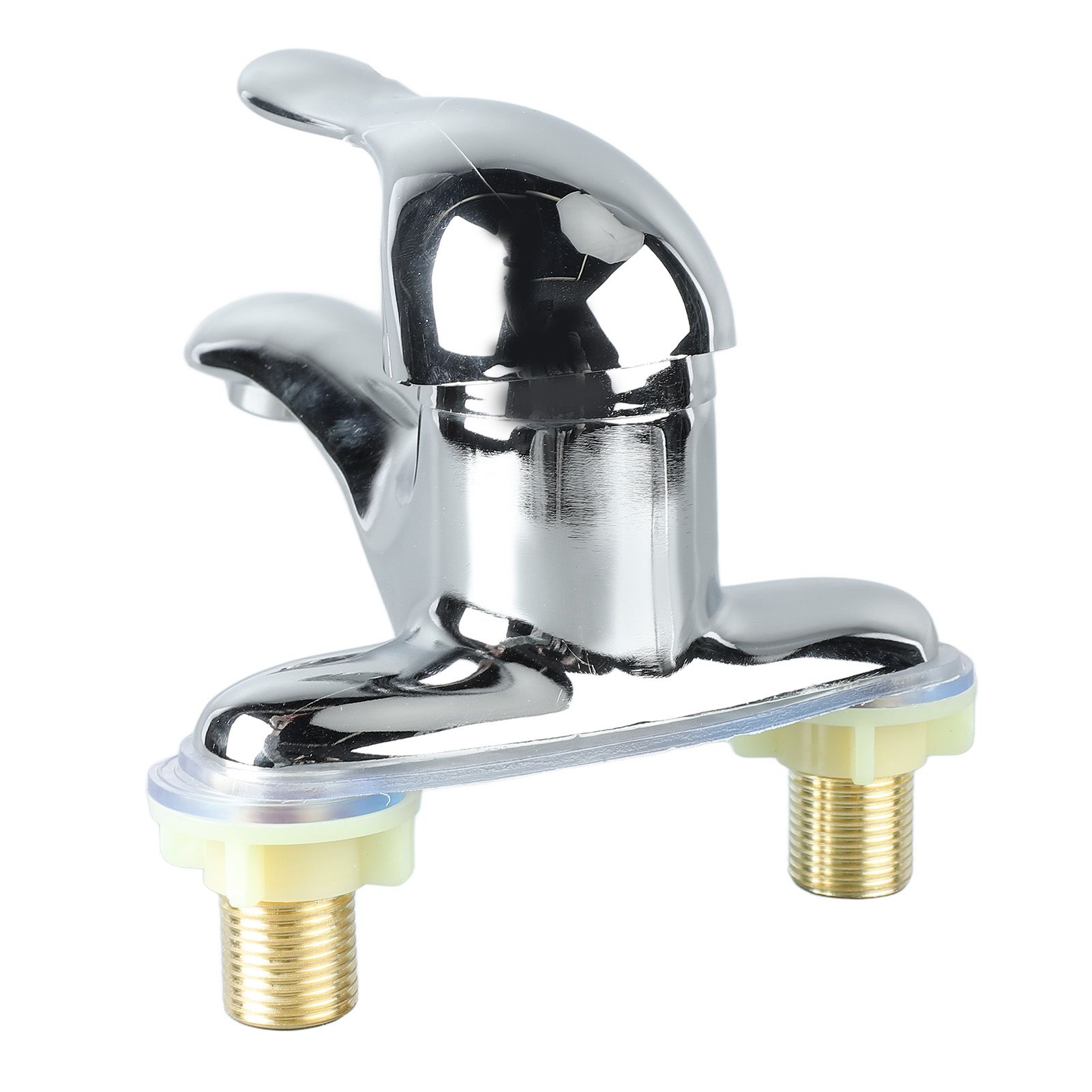 Bathroom Sink Faucet Zinc Alloy 2 Hole Single Handle Hot and Cold Water Mixer Tap for Home Hotel - Image 6