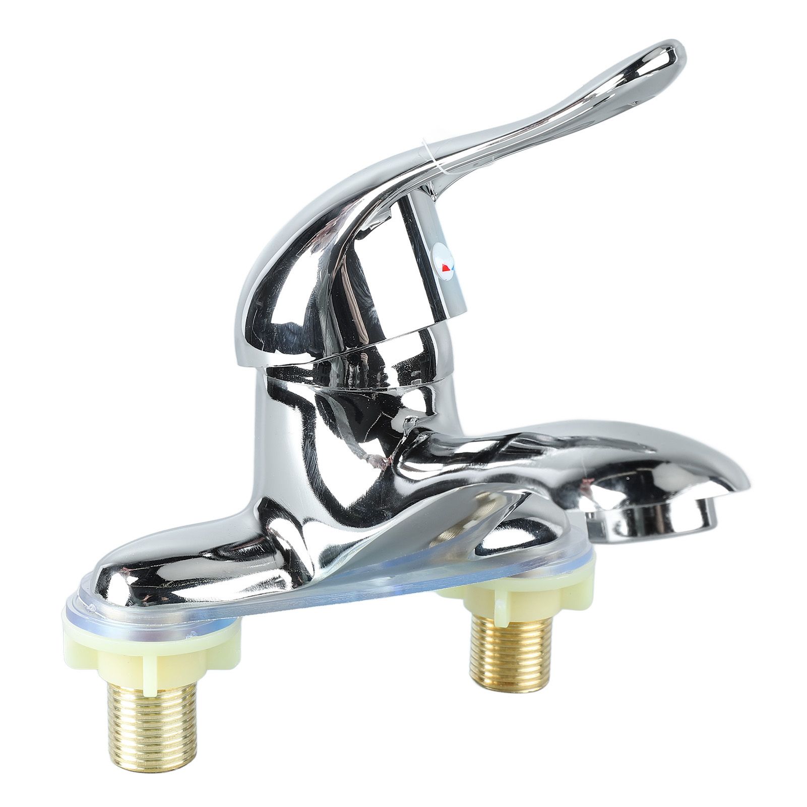 Bathroom Sink Faucet Zinc Alloy 2 Hole Single Handle Hot and Cold Water Mixer Tap for Home Hotel - Image 7
