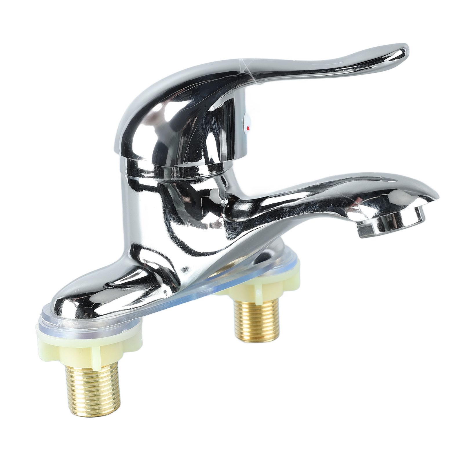Bathroom Sink Faucet Zinc Alloy 2 Hole Single Handle Hot and Cold Water Mixer Tap for Home Hotel - Image 8