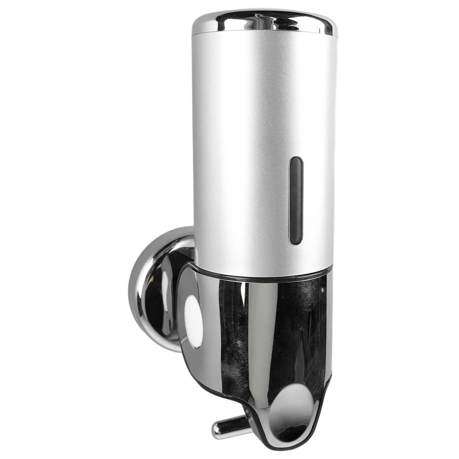 Wall Mounted Soap Dispenser Silver ABS Conditioner Body Wash Dispenser 500ml Soap Liquid Holder for Hotels Restaurants Home - Image 4