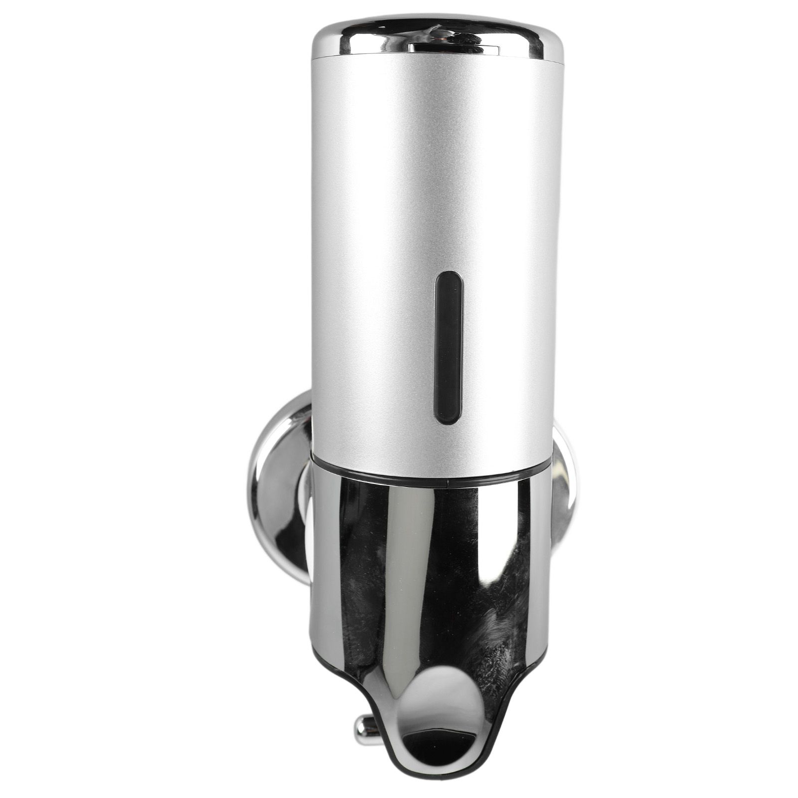 Wall Mounted Soap Dispenser Silver ABS Conditioner Body Wash Dispenser 500ml Soap Liquid Holder for Hotels Restaurants Home - Image 5