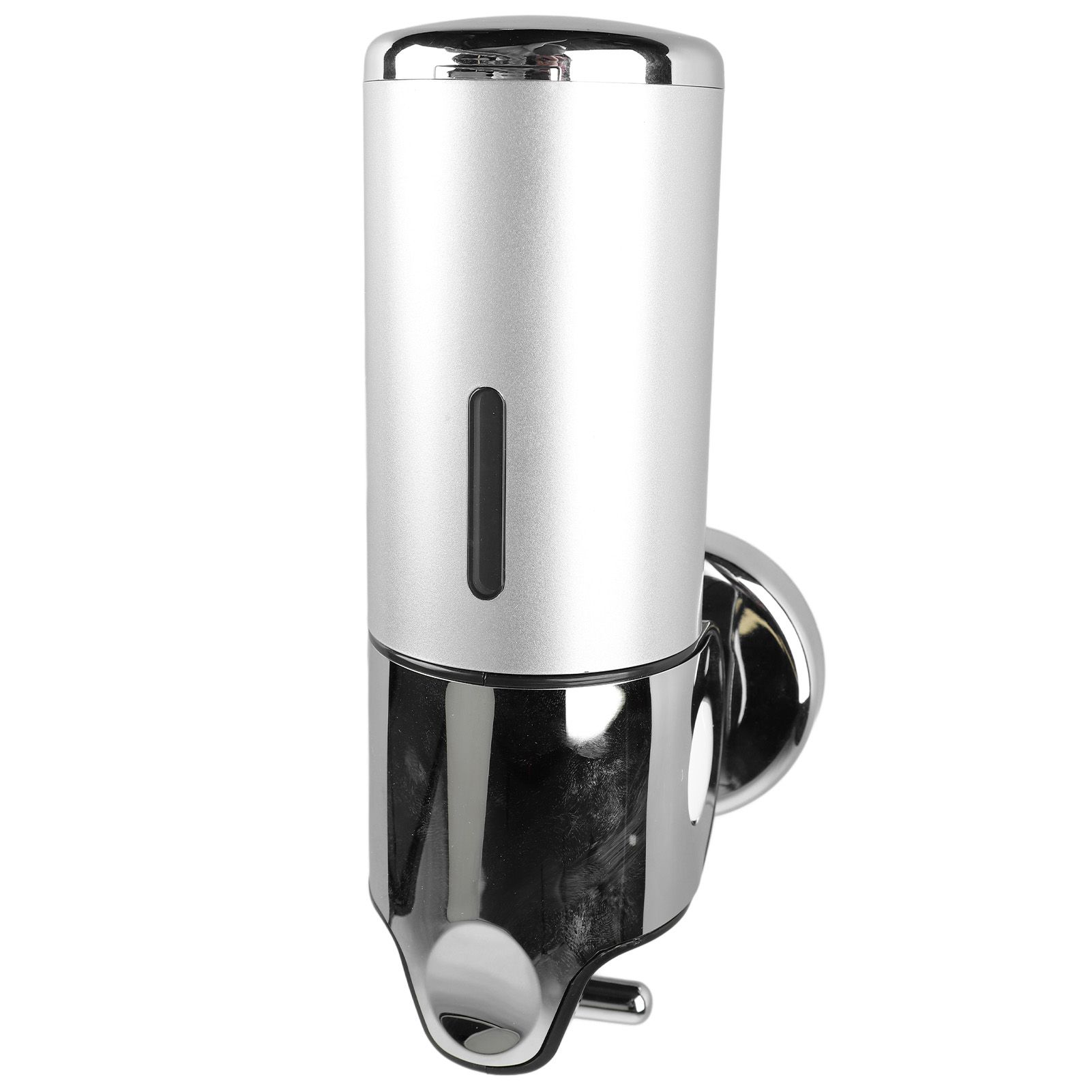 Wall Mounted Soap Dispenser Silver ABS Conditioner Body Wash Dispenser 500ml Soap Liquid Holder for Hotels Restaurants Home - Image 6