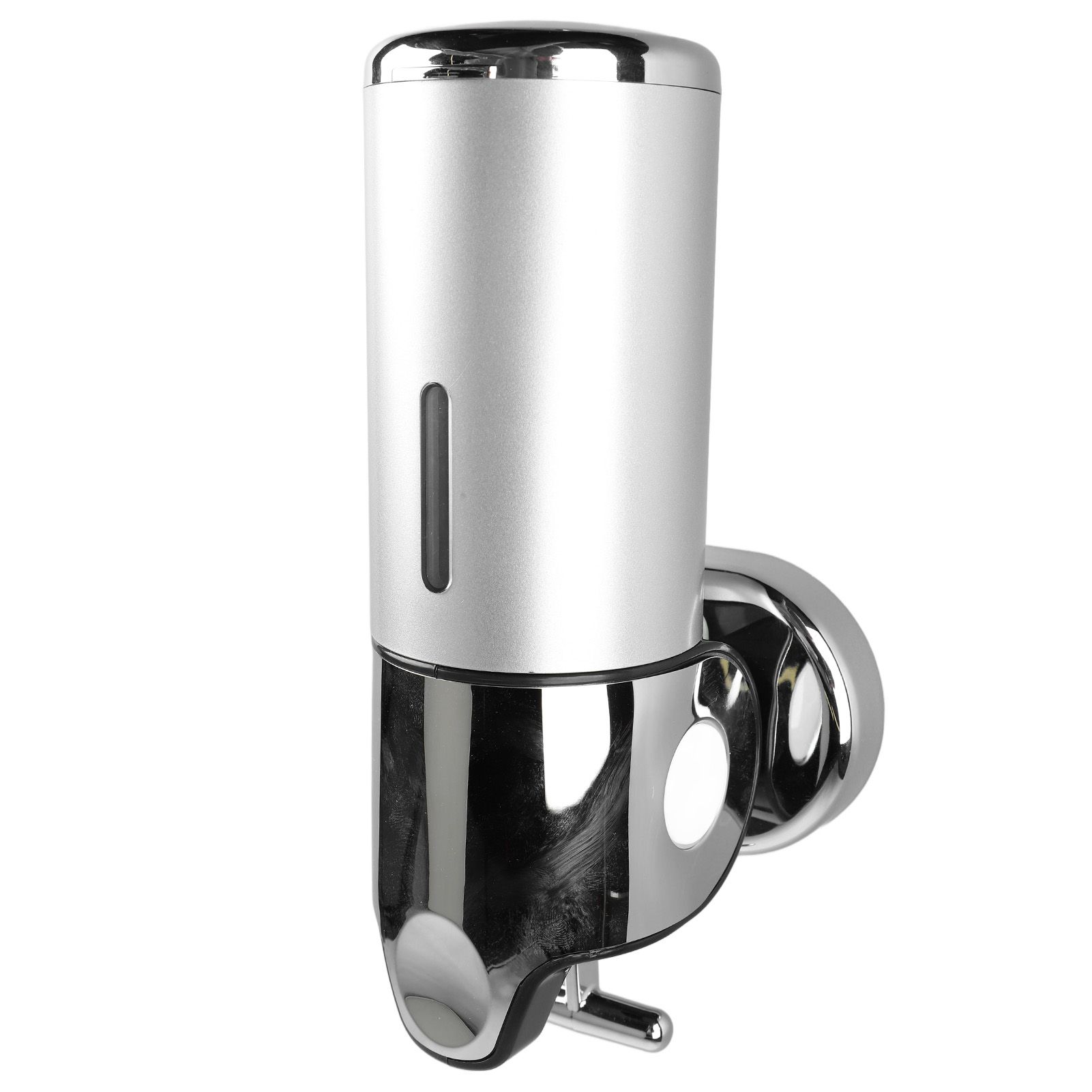 Wall Mounted Soap Dispenser Silver ABS Conditioner Body Wash Dispenser 500ml Soap Liquid Holder for Hotels Restaurants Home - Image 7