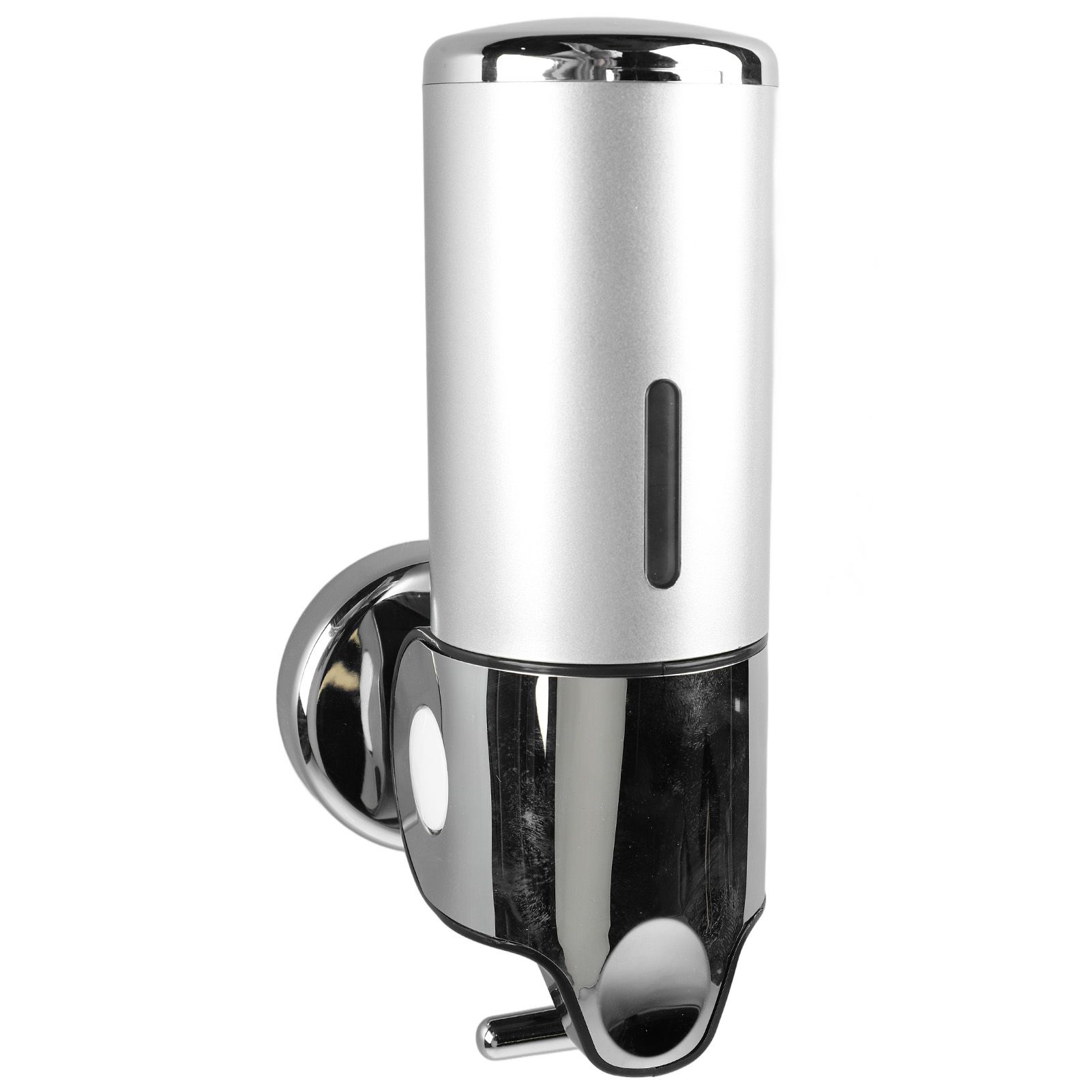 Wall Mounted Soap Dispenser Silver ABS Conditioner Body Wash Dispenser 500ml Soap Liquid Holder for Hotels Restaurants Home - Image 8
