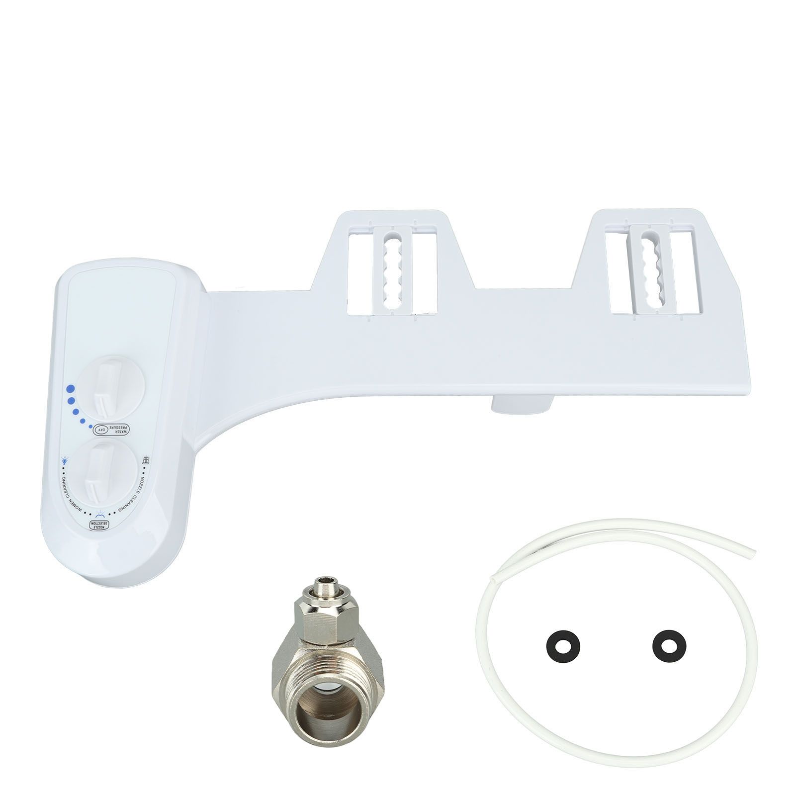 Bidet Attachment Self Cleaning Dual Nozzle Adjustable Water Pressure Cold Water Toilet Bidet for Feminine Wash 9/16 - Image 1