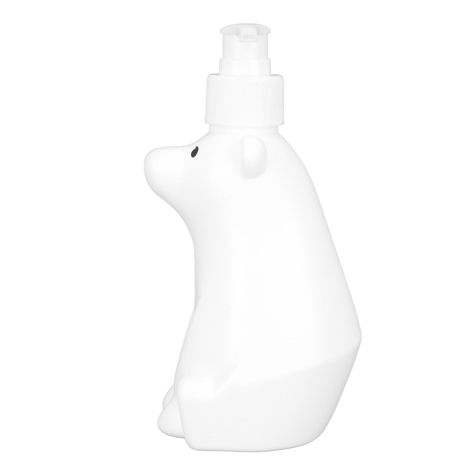 Shampoo Dispenser White Bear Style Pump Type Durable PP PE Widely Used Shower Bottles for Bathroom Washroom Toilet S(6.5x2.9in) - Image 6