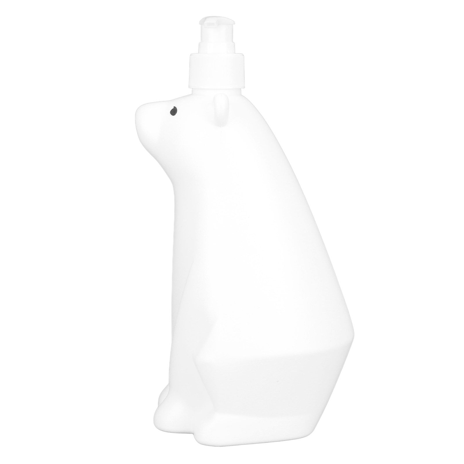 Shampoo Dispenser White Bear Style Pump Type Durable PP PE Widely Used Shower Bottles for Bathroom Washroom Toilet L(9.2x11.6in) - Image 4
