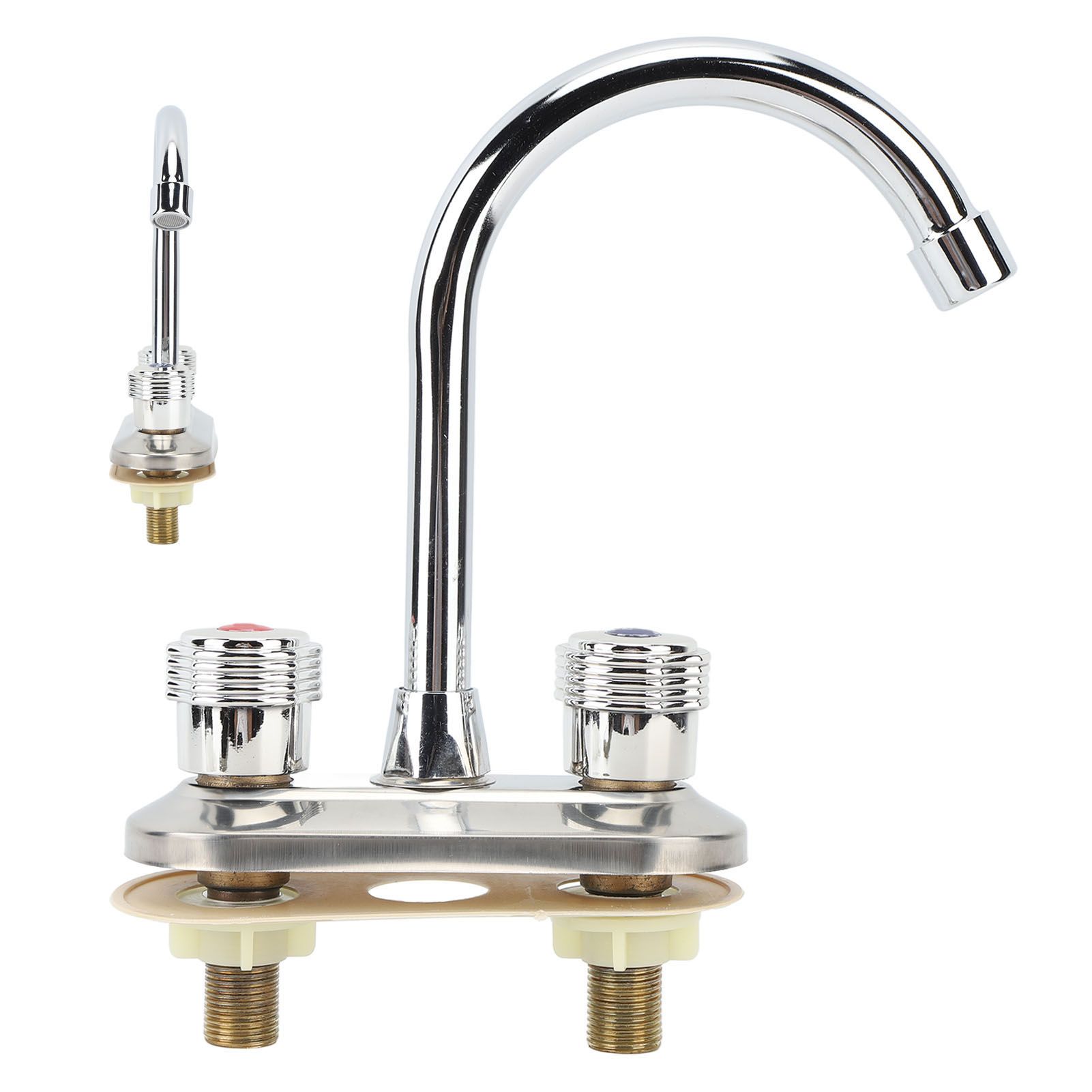 2 Handle Bathroom Faucet Water Saving Hot Water Centerset Bathroom Faucet for Kitchens Bath Basin - Image 7