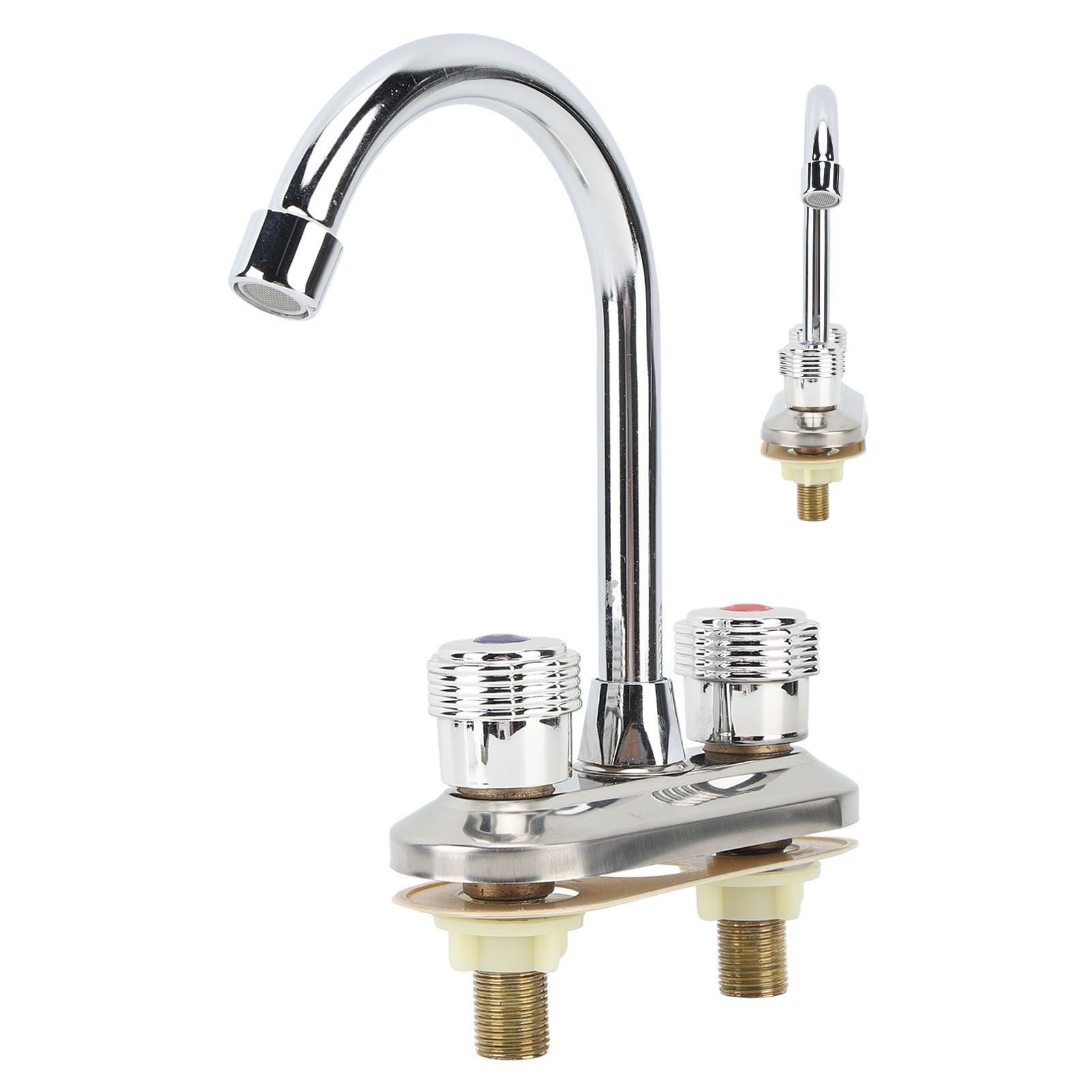 2 Handle Bathroom Faucet Water Saving Hot Water Centerset Bathroom Faucet for Kitchens Bath Basin - Image 8