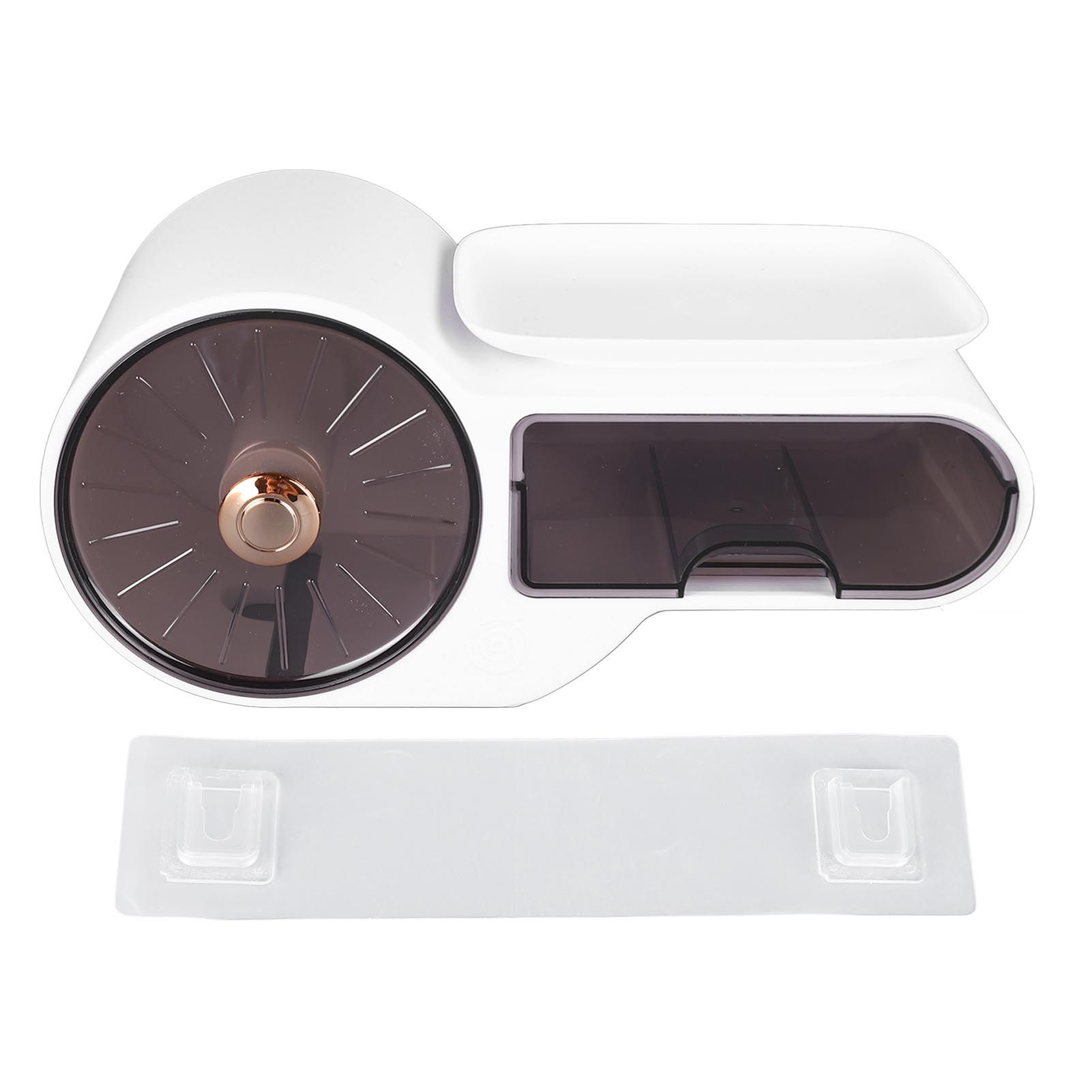 Wall Mounted Tissue Box Cover Plastic Waterproof Multifunctional Punch Free Toilet Paper Holder for Bathroom Kitchen White - Image 1