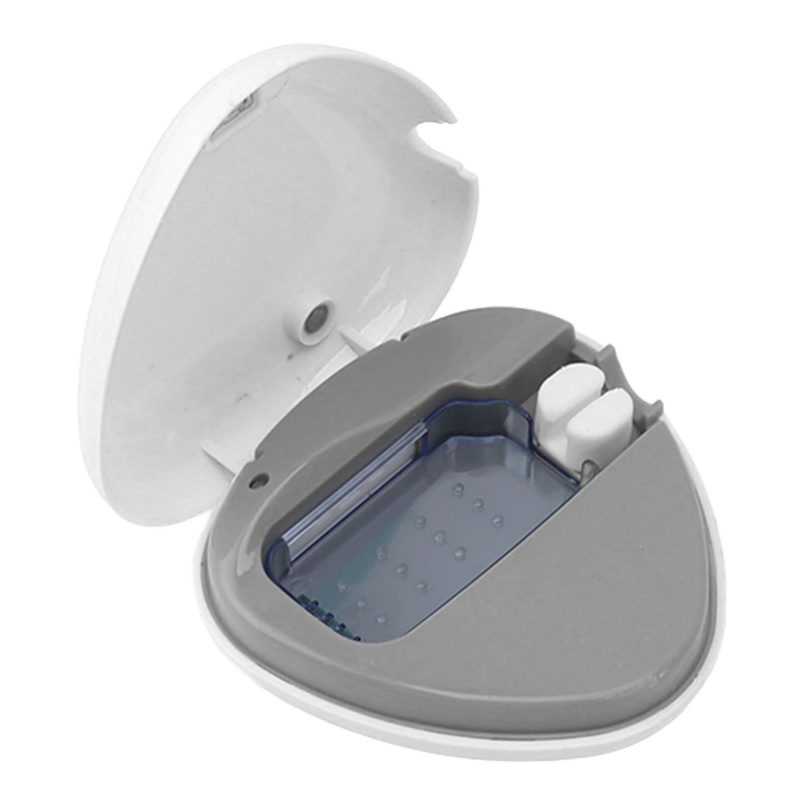 Toothbrush Sanitizer Portable Rechargeable Toothbrush Cleaner Holder Travel Home Toothbrush Case White - Image 3